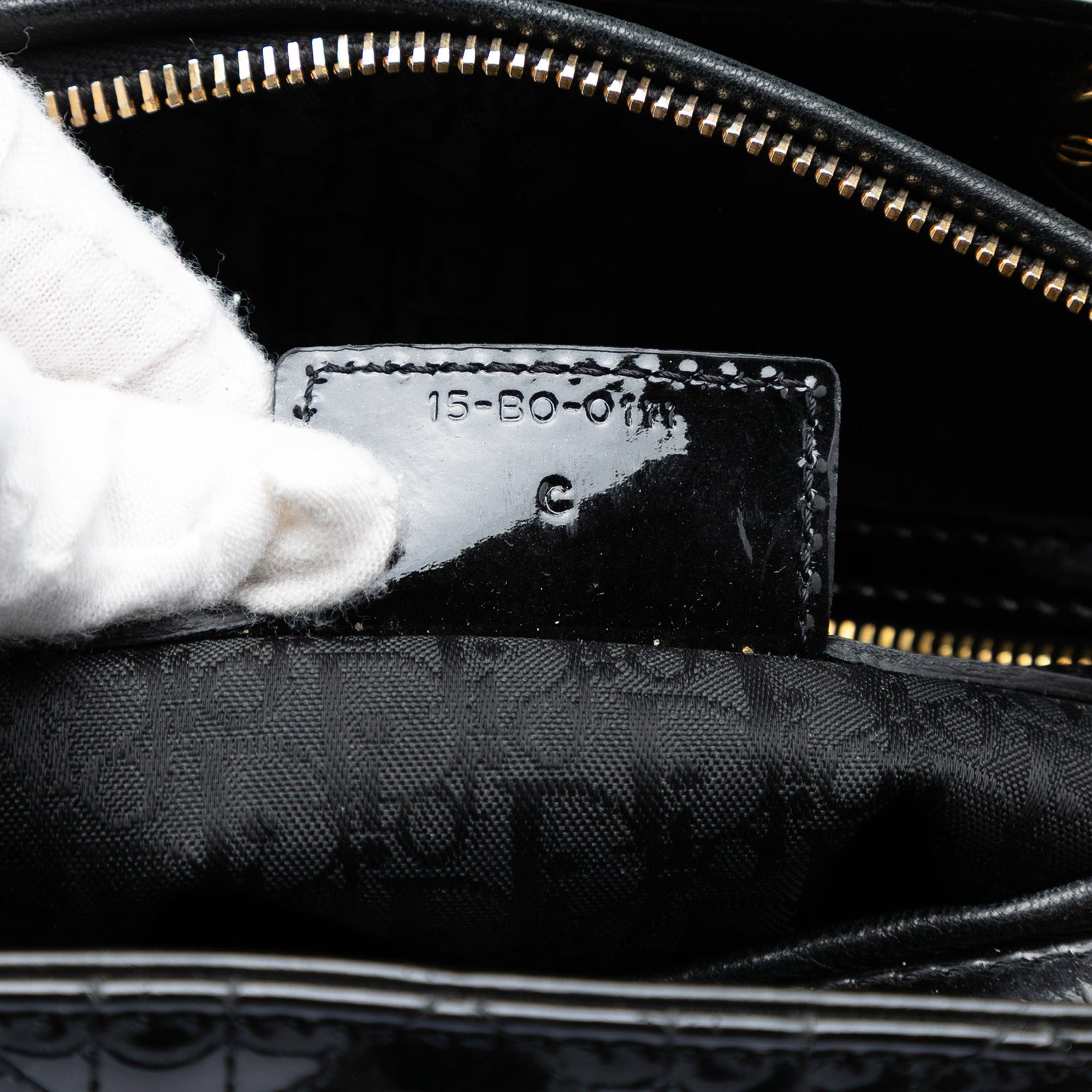 Dior Large Patent Cannage Lady Dior Size ONE SIZE - 6 Thumbnail