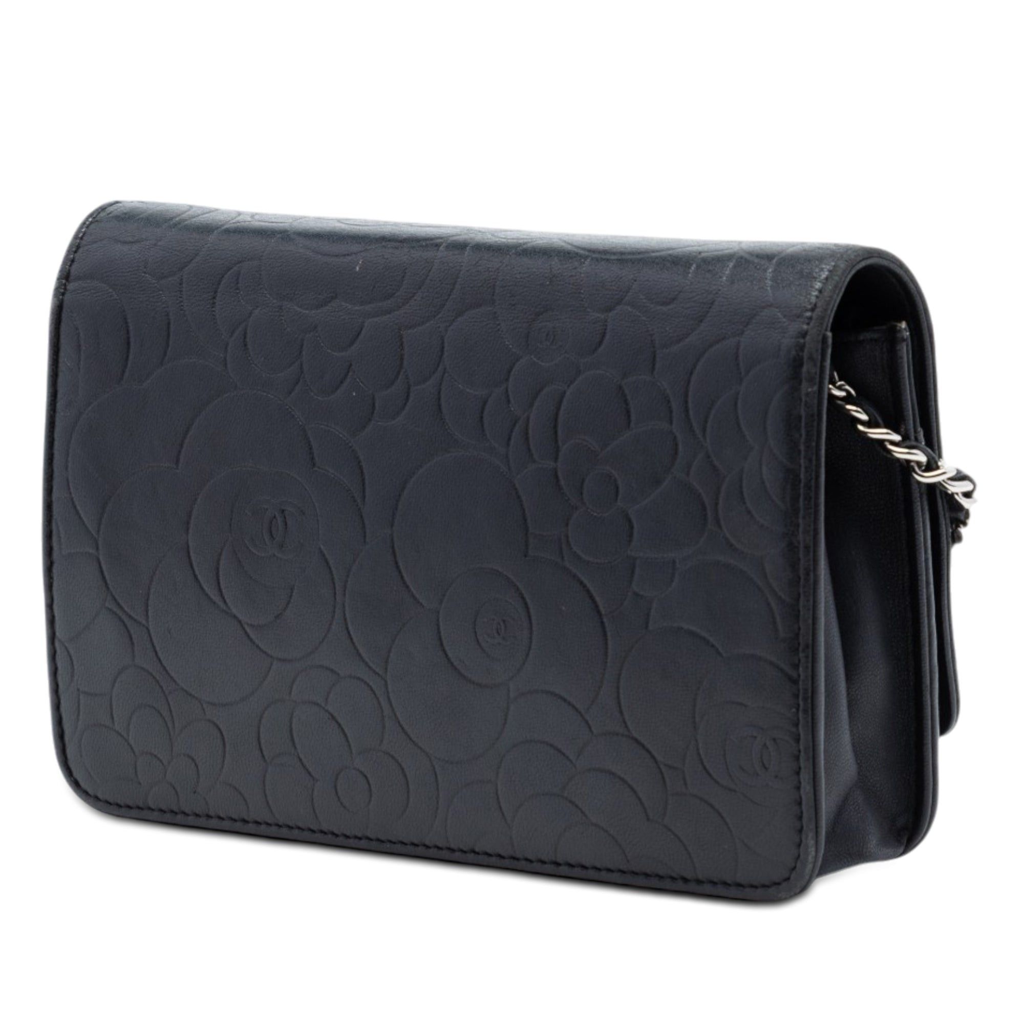 Chanel CC Embossed Lambskin Camellia Wallet On Chain Size ONE SIZE - 2 Thumbnail