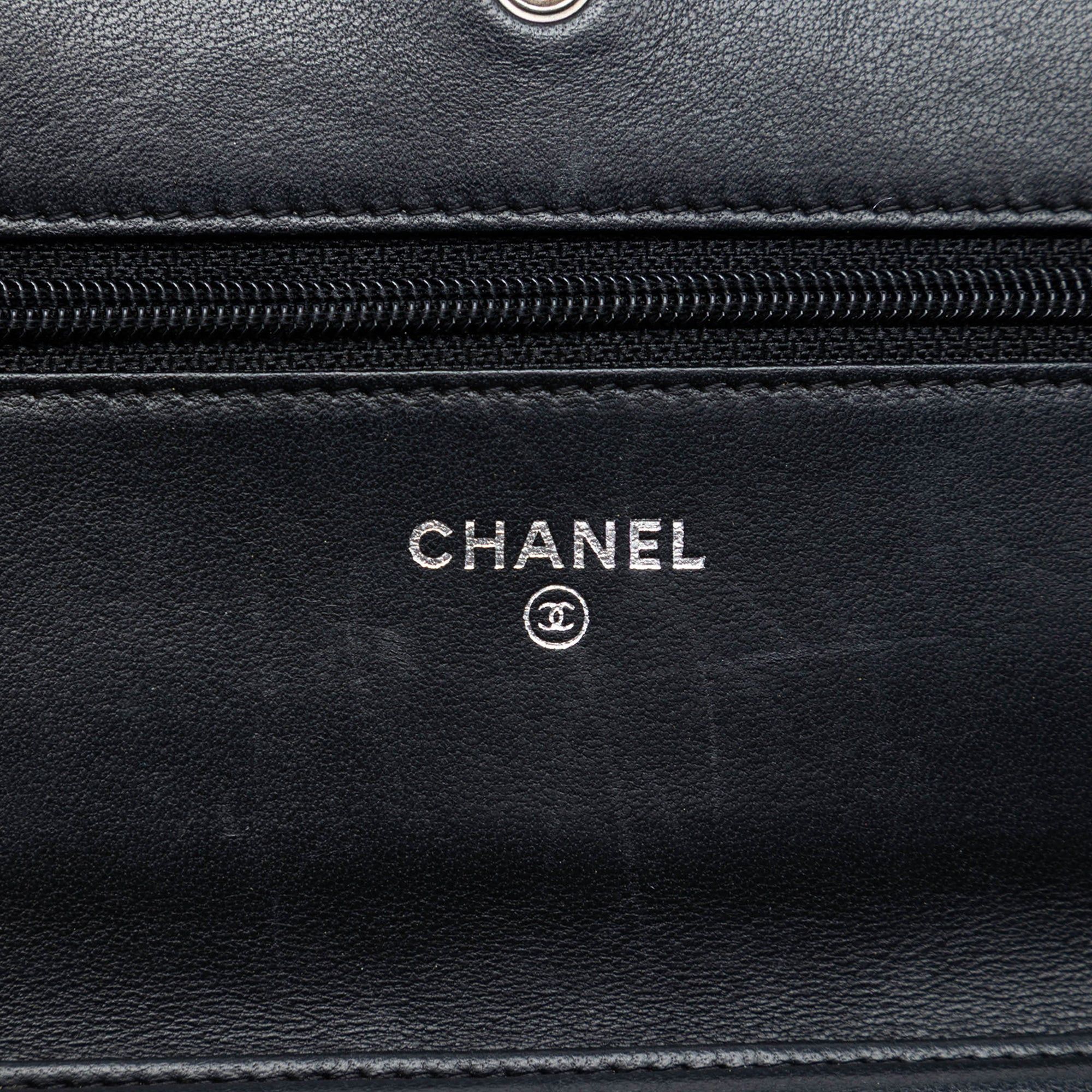 Chanel CC Embossed Lambskin Camellia Wallet On Chain Size ONE SIZE - 5 Thumbnail