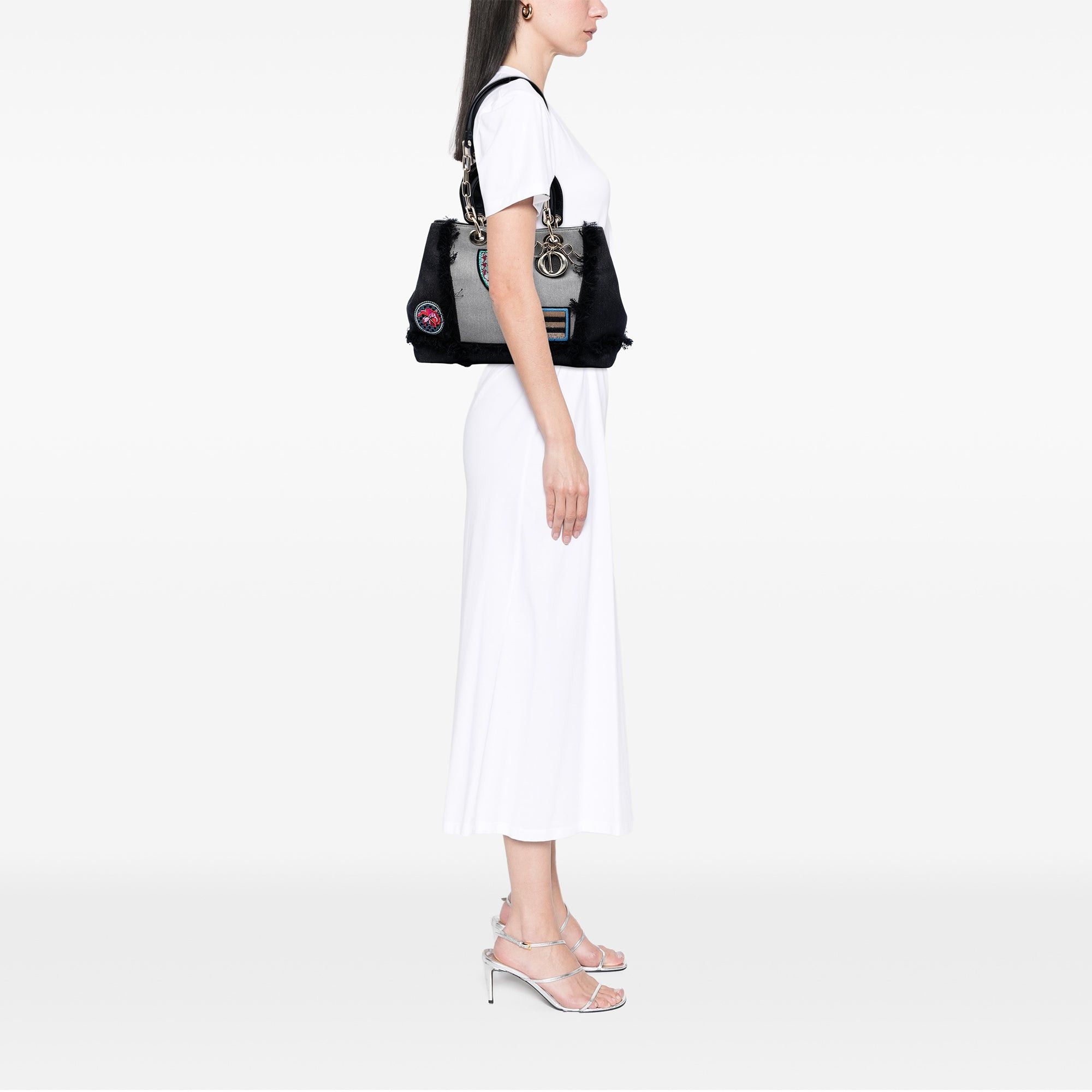 Dior Denim Patch D Light Satchel Size ONE SIZE - 7 Thumbnail