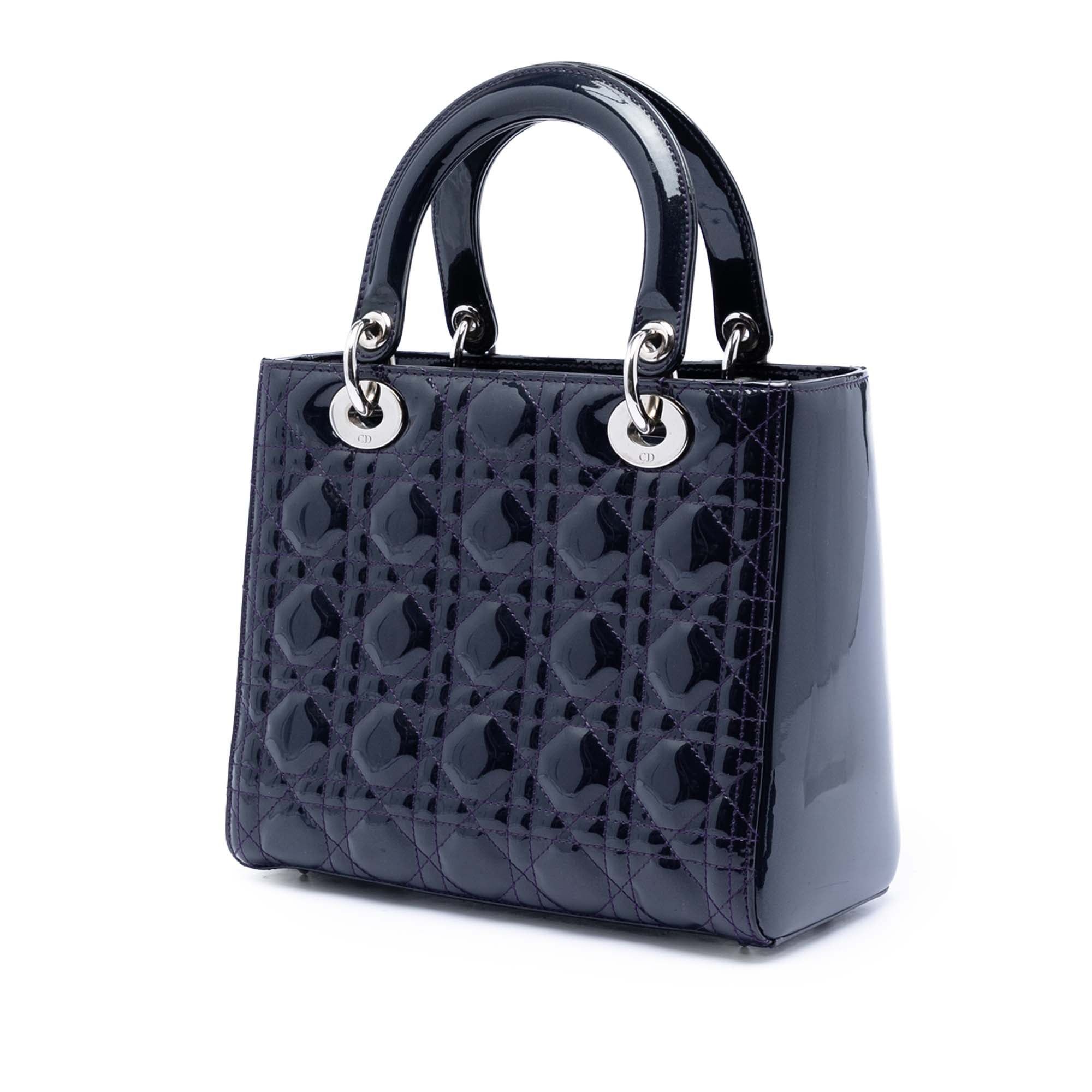 Dior Medium Patent Cannage Lady Dior Size ONE SIZE - 2 Thumbnail