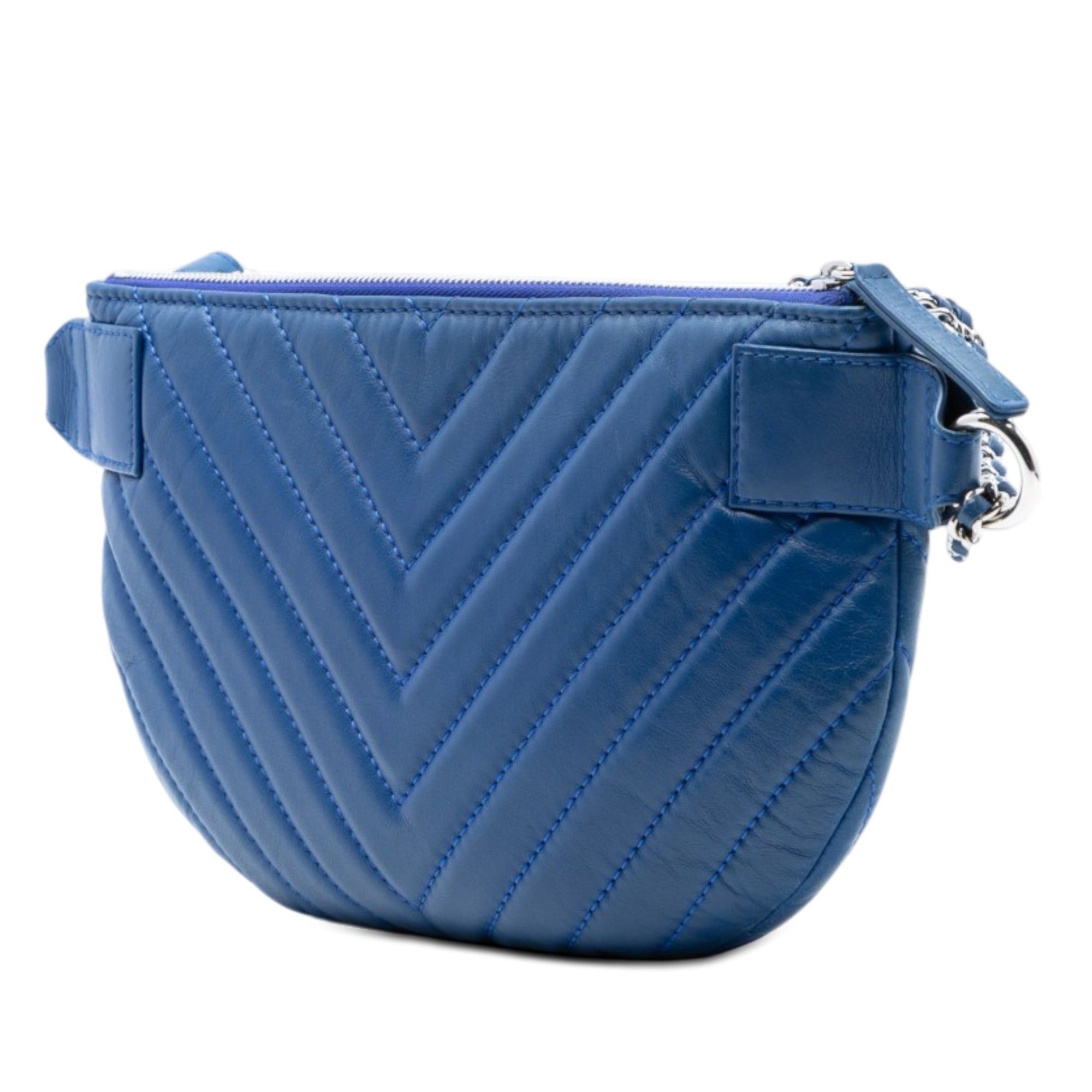 Chanel CC Chevron Lambskin Top Zip Belt Bag Size ONE SIZE - 2 Thumbnail