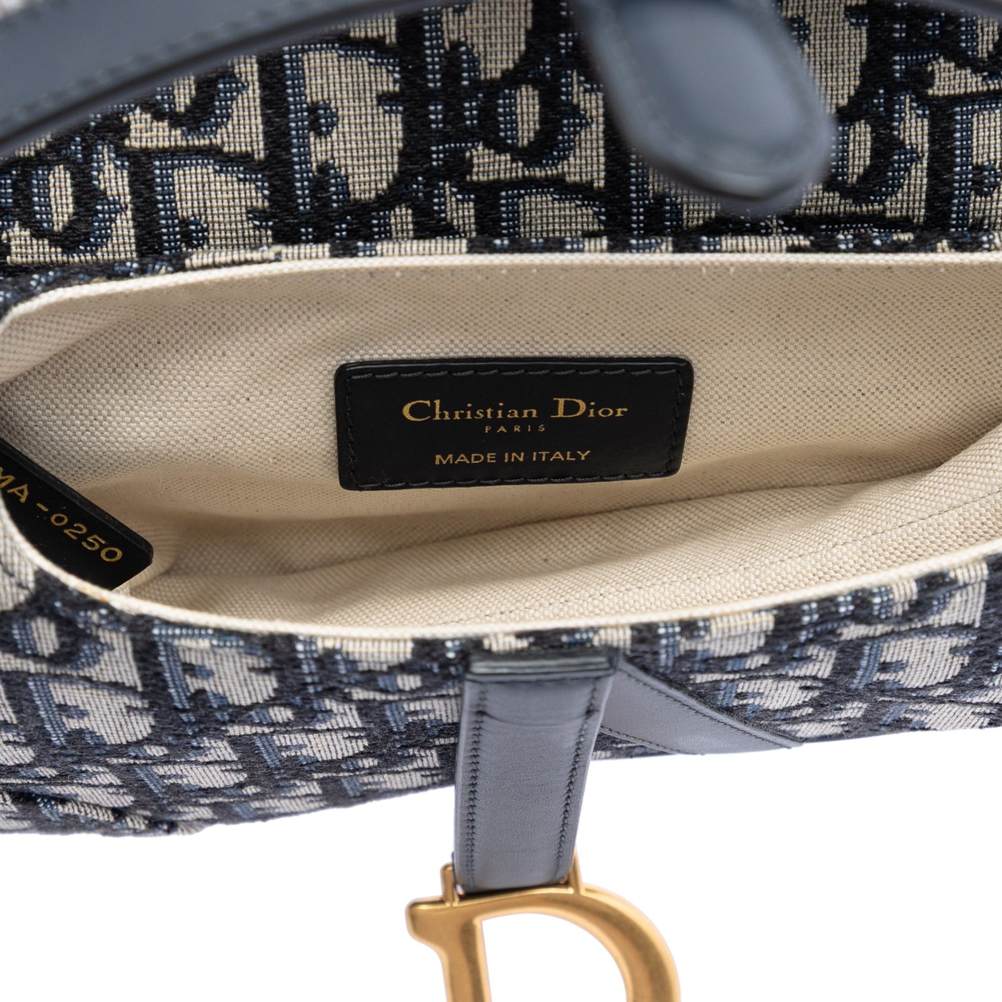 Dior Mini Oblique Canvas Saddle Bag Size ONE SIZE - 4 Thumbnail