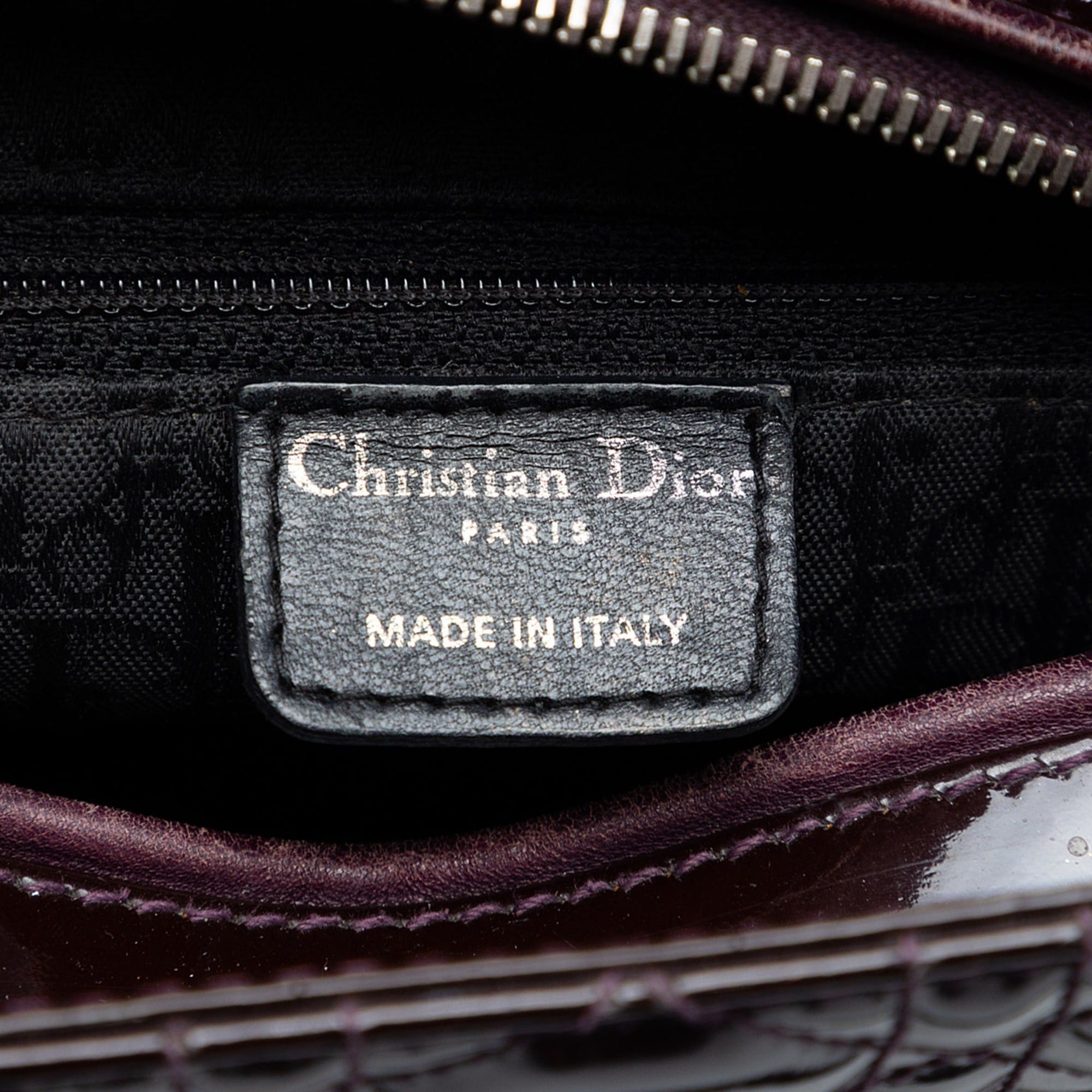 Dior Medium Patent Cannage Lady Dior Size ONE SIZE - 5 Thumbnail