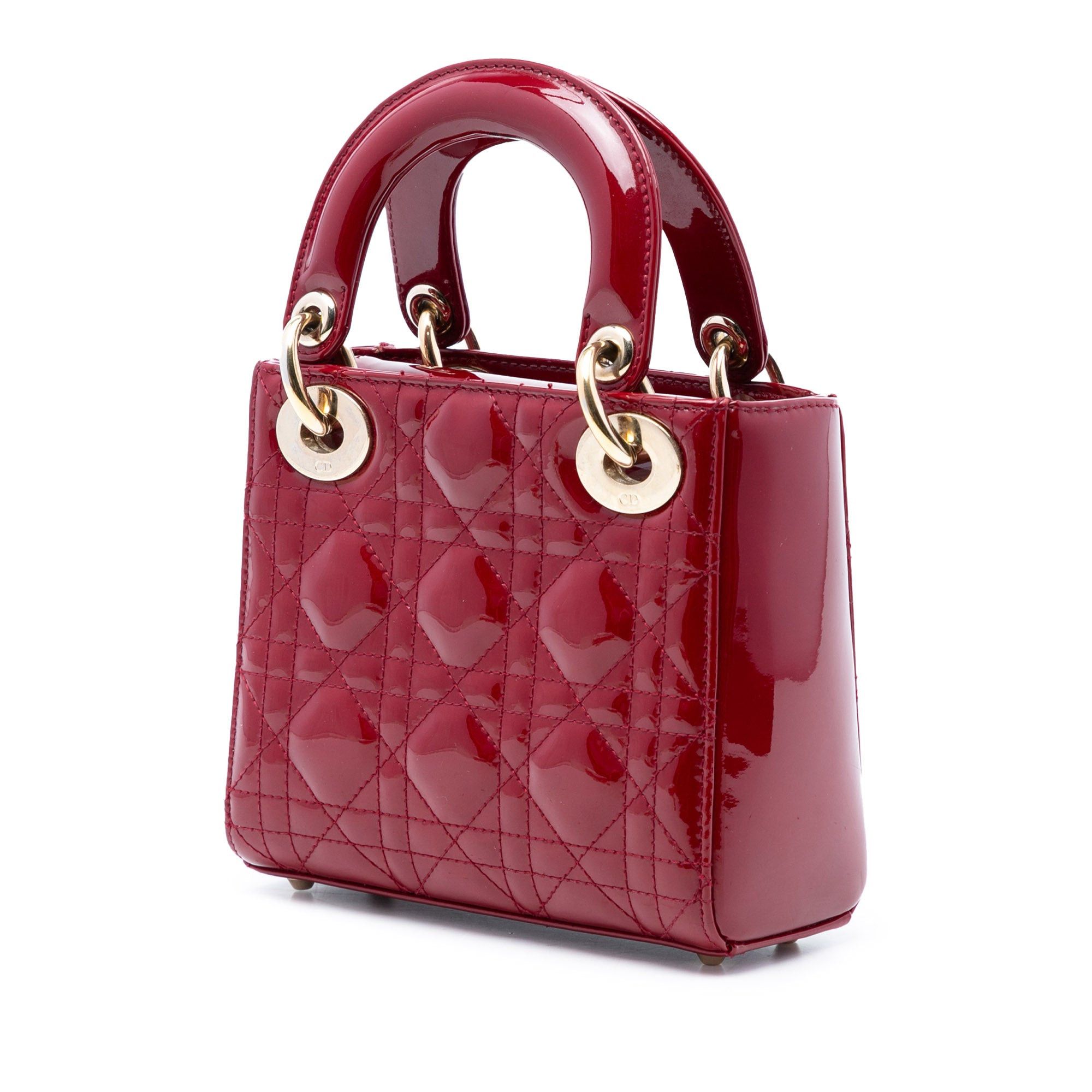 Dior Mini Patent Cannage Lady Dior Size ONE SIZE - 2 Thumbnail