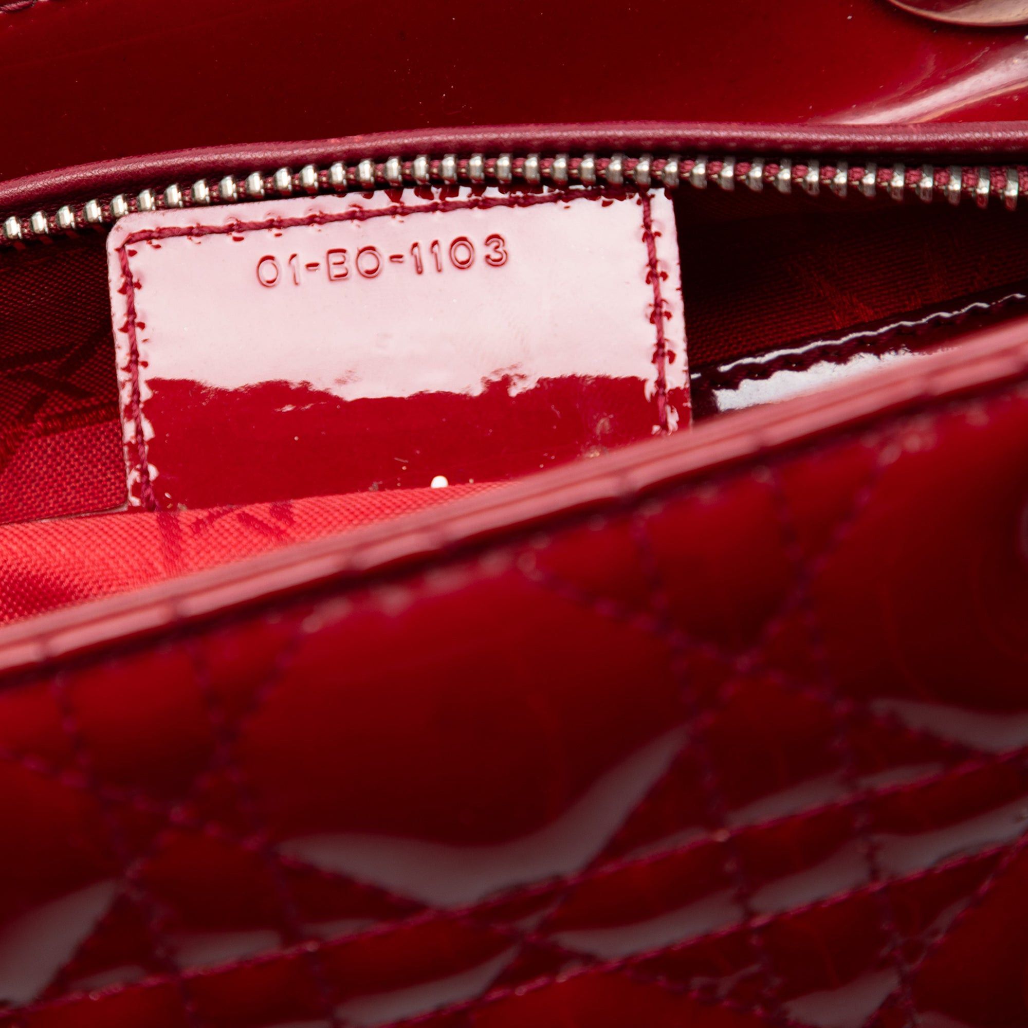 Dior Medium Patent Cannage Lady Dior Size ONE SIZE - 6 Thumbnail
