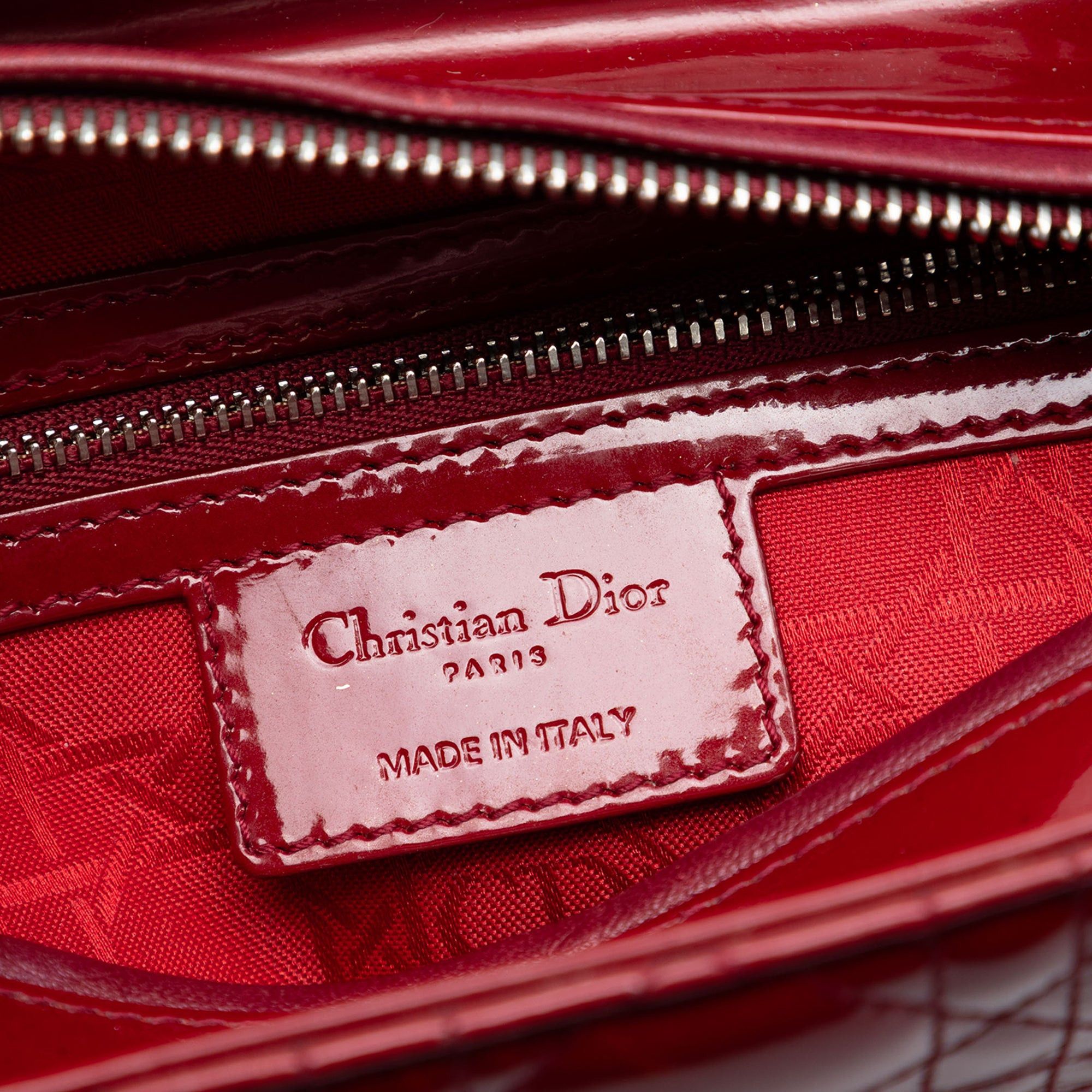 Dior Medium Patent Cannage Lady Dior Size ONE SIZE - 5 Thumbnail