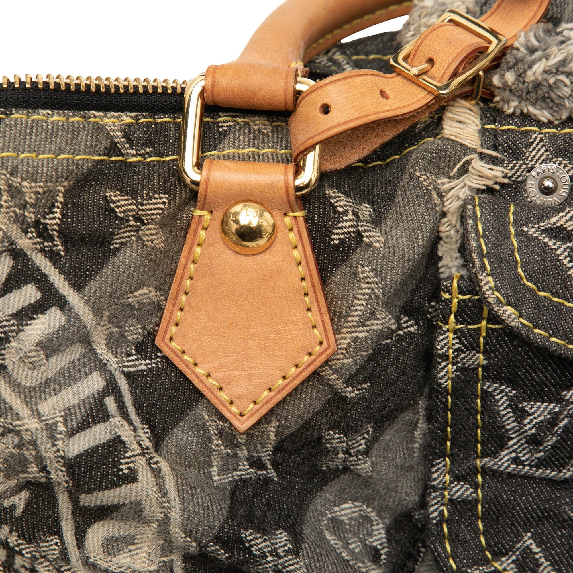 Louis Vuitton Monogram Denim Patchwork Speedy 30 Size ONE SIZE - 14 Thumbnail