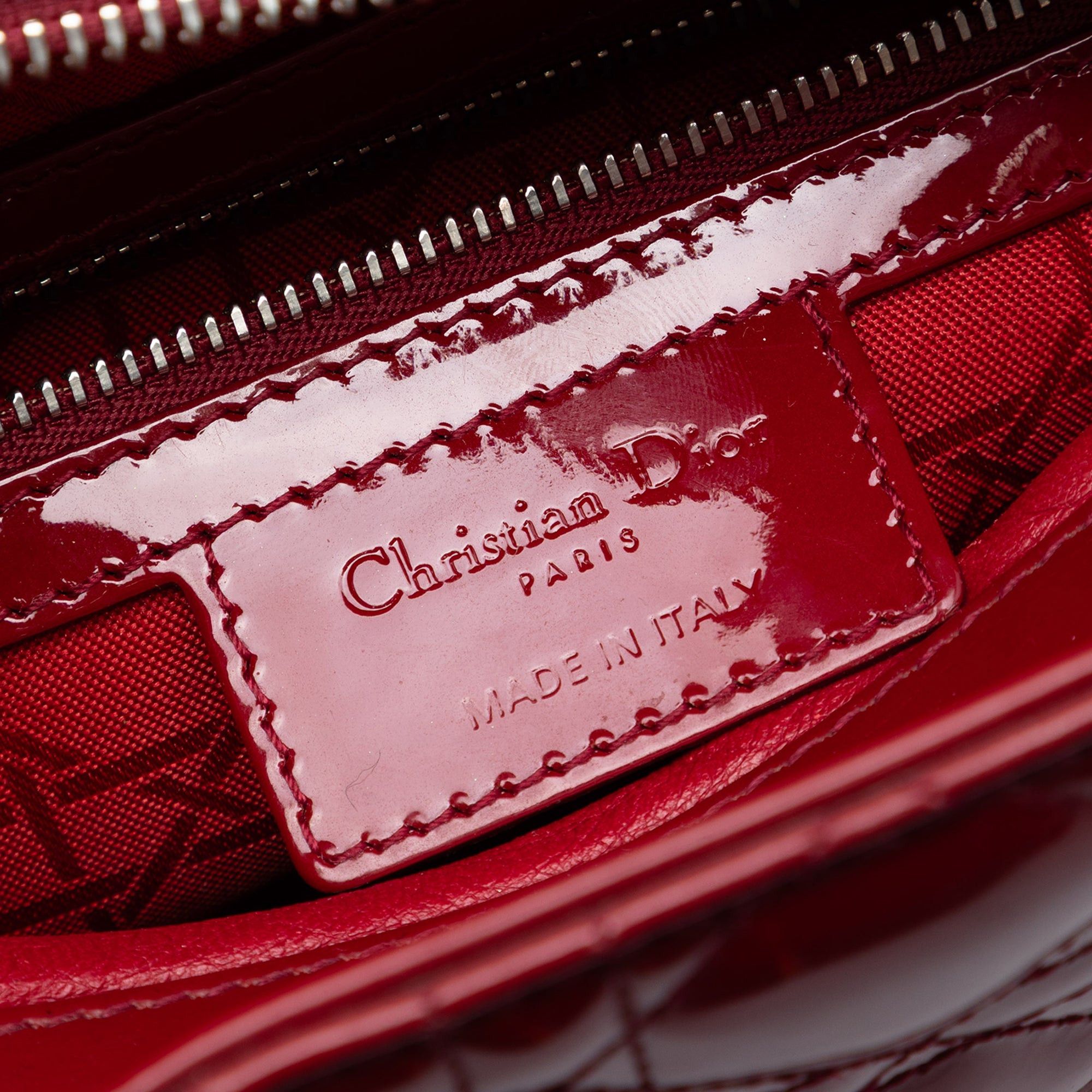 Dior Medium Patent Cannage Lady Dior Size ONE SIZE - 5 Thumbnail