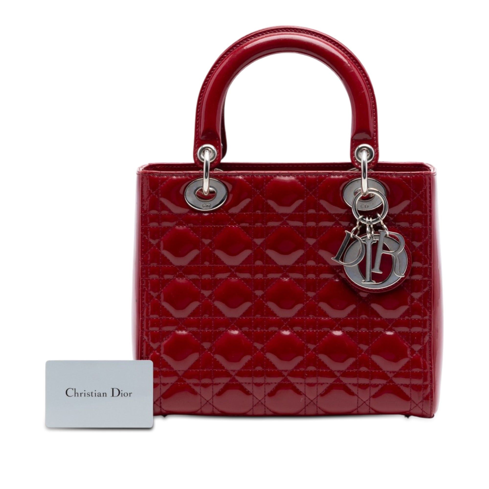 Dior Medium Patent Cannage Lady Dior Size ONE SIZE - 8 Thumbnail