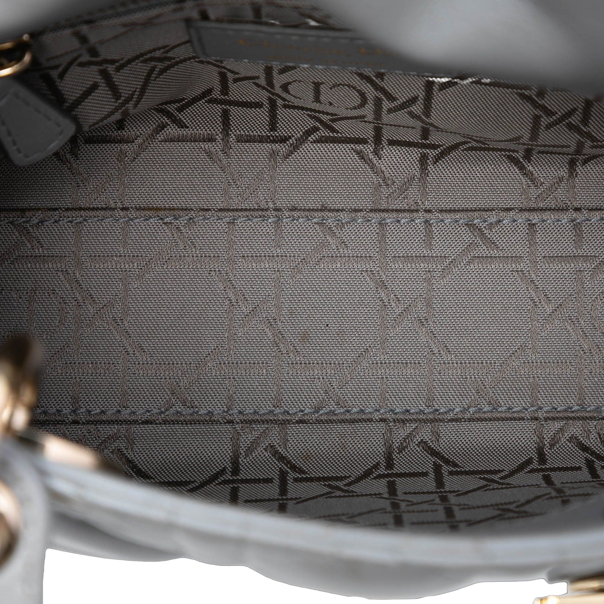 Dior Mini Metallic Lambskin Cannage Lady Dior Size ONE SIZE - 4 Thumbnail