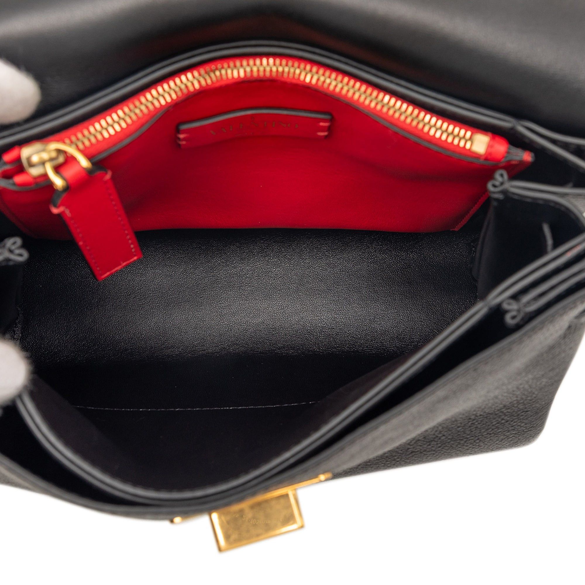 Valentino Small Colorblock Calfskin Vring Shoulder Bag Size ONE SIZE - 4 Thumbnail