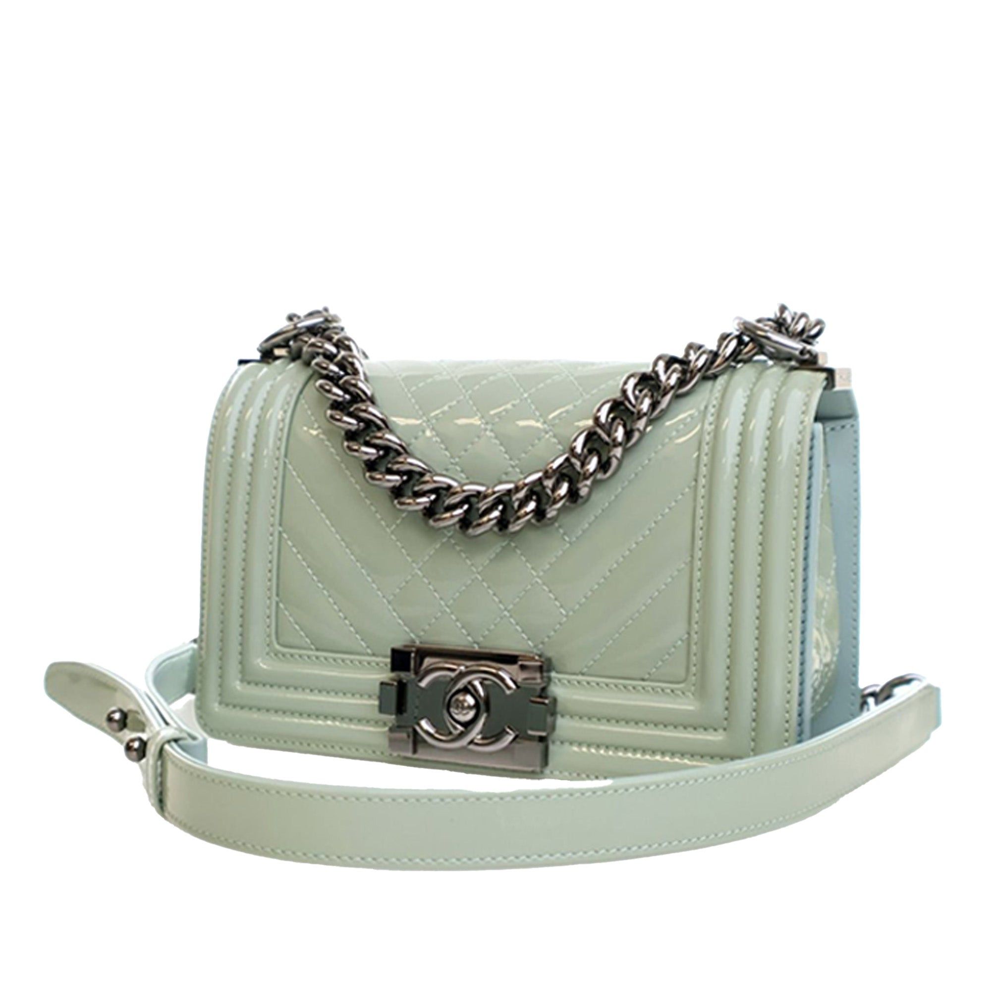 Chanel Small Quilted Patent Boy Flap Size ONE SIZE - 2 Thumbnail