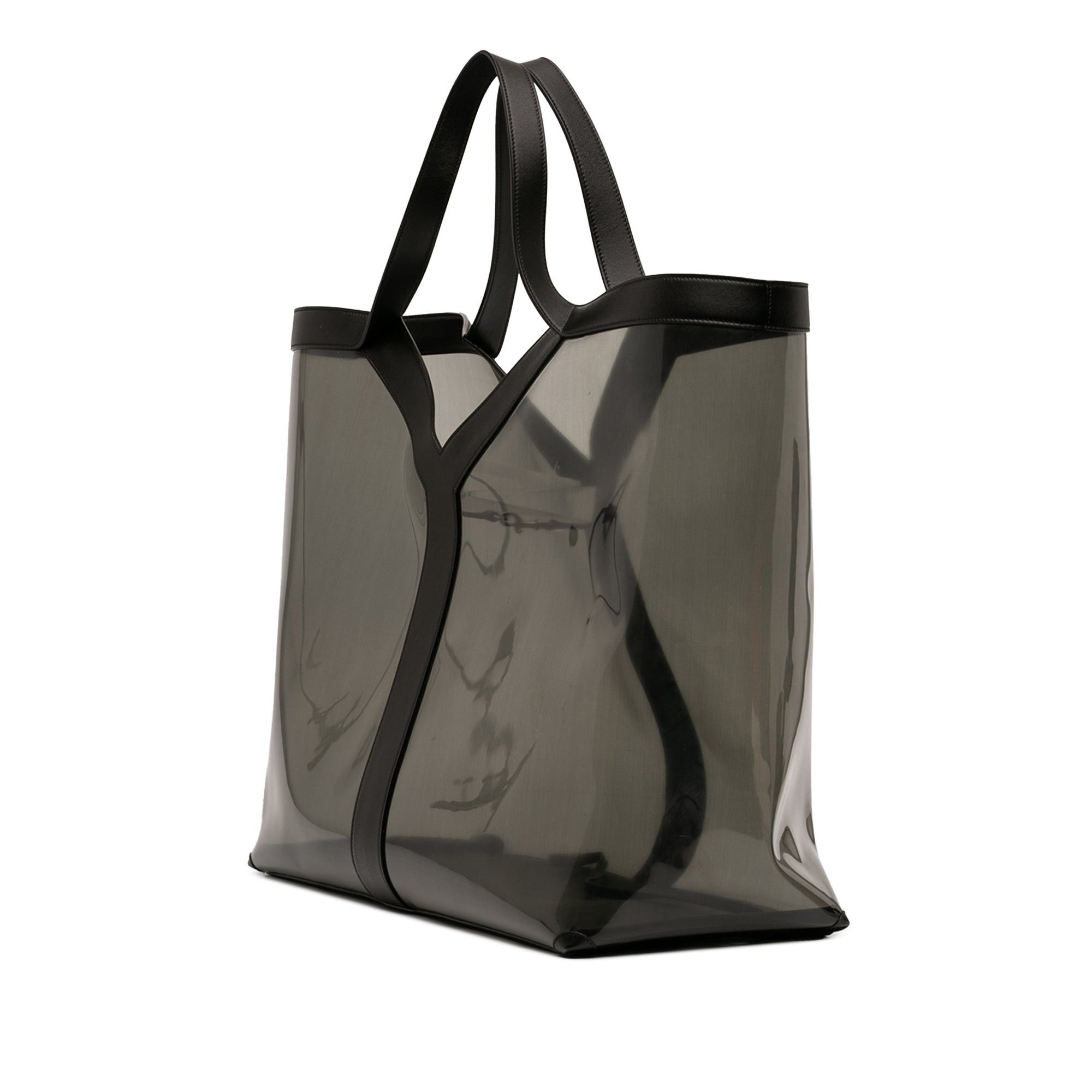 Saint Laurent Paris Maxi PVC Transparent Y Tote Size ONE SIZE - 2 Thumbnail