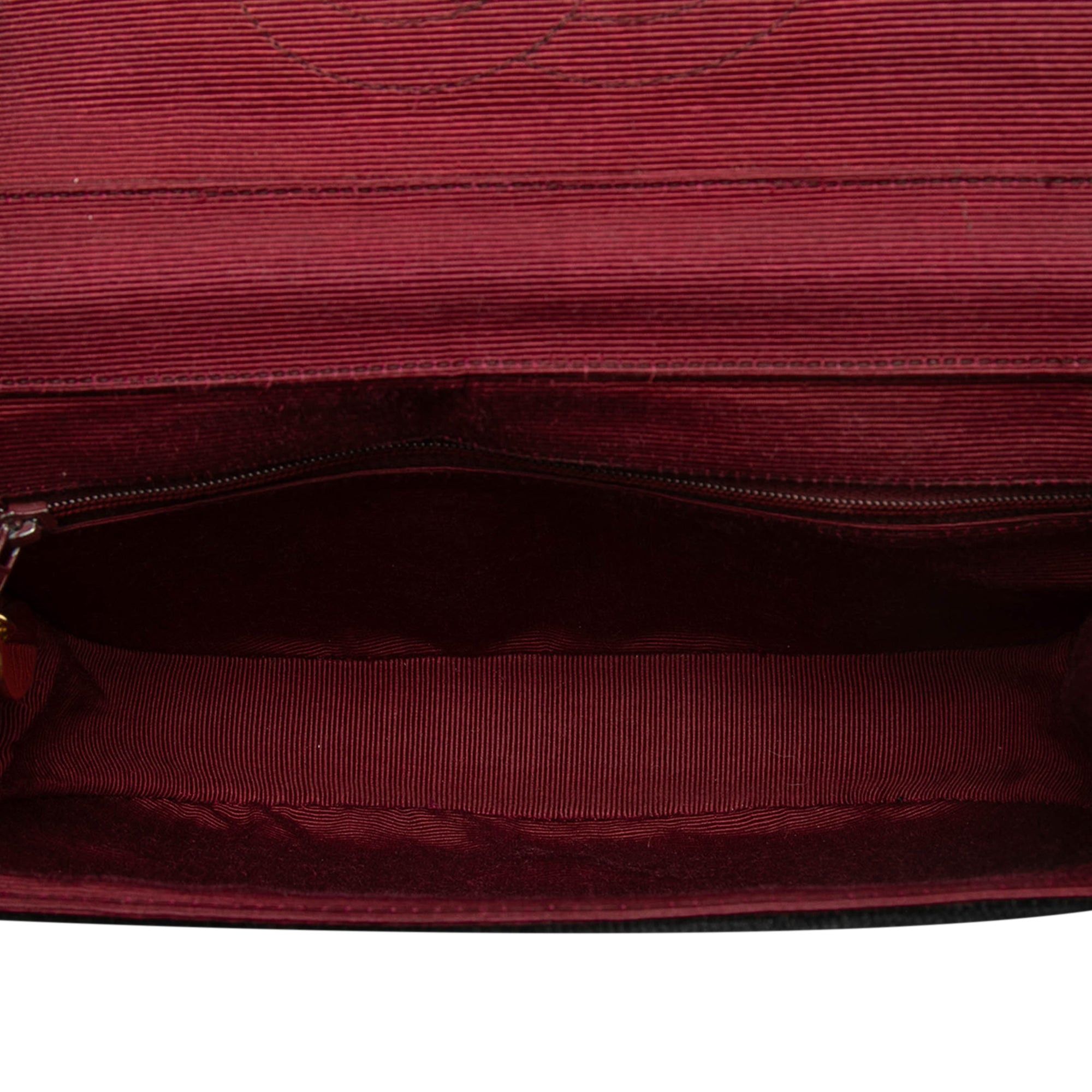 Chanel CC Quilted Velvet Half Moon Flap Size ONE SIZE - 4 Thumbnail