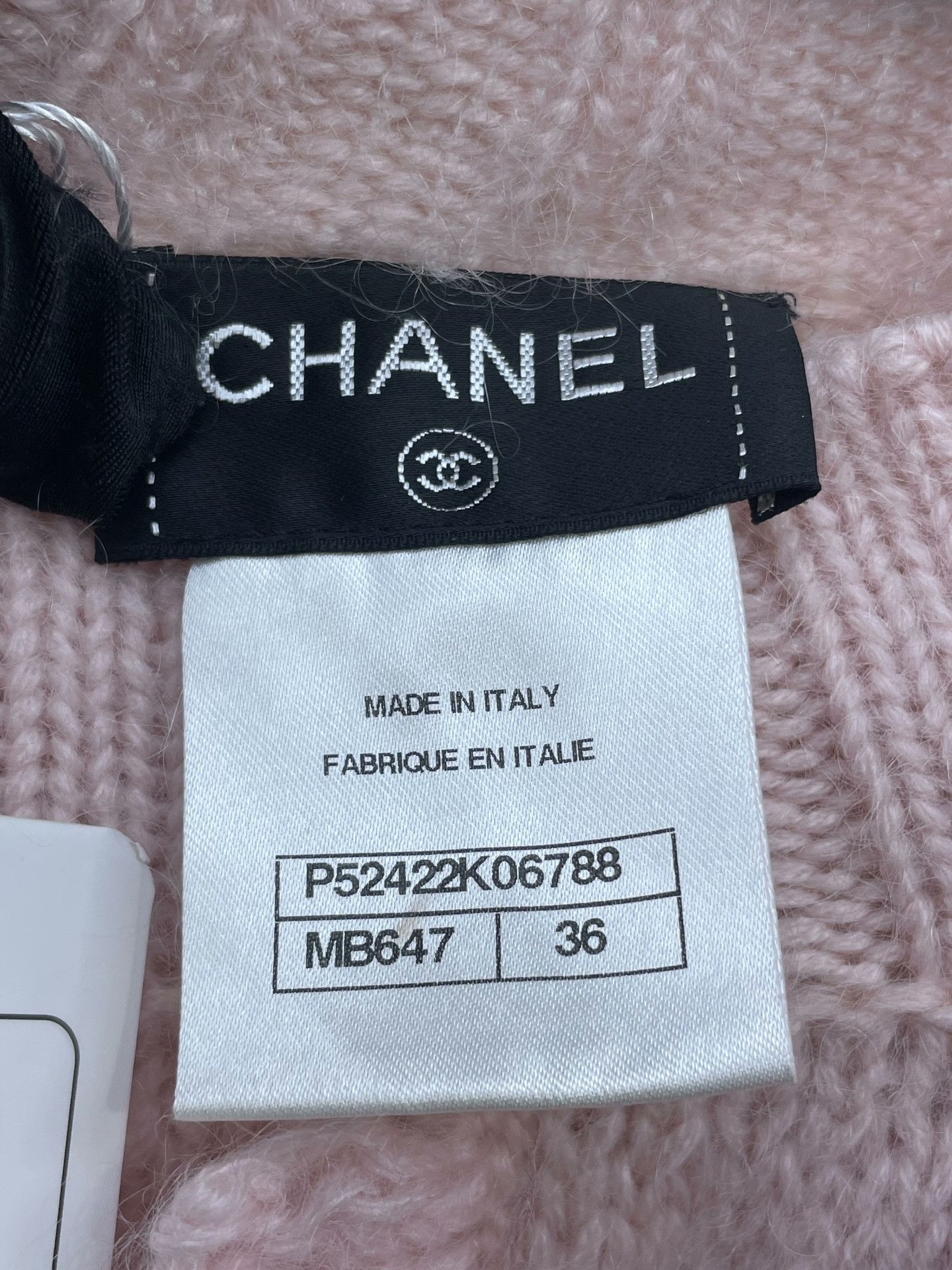 Chanel Chanel Pink Gray Colorblock Knit Sweater Size XS / US 0-2 / IT 36-38 - 7 Thumbnail