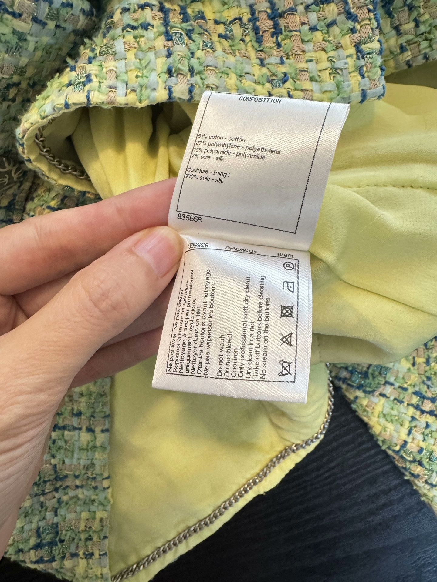 Chanel Chanel Avocado Green Woven Coat Size S / US 4 / IT 40 - 5 Thumbnail
