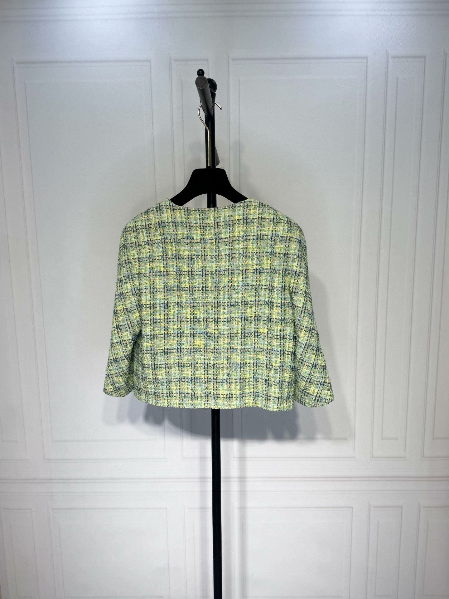 Chanel Chanel Avocado Green Woven Coat Size S / US 4 / IT 40 - 2 Thumbnail