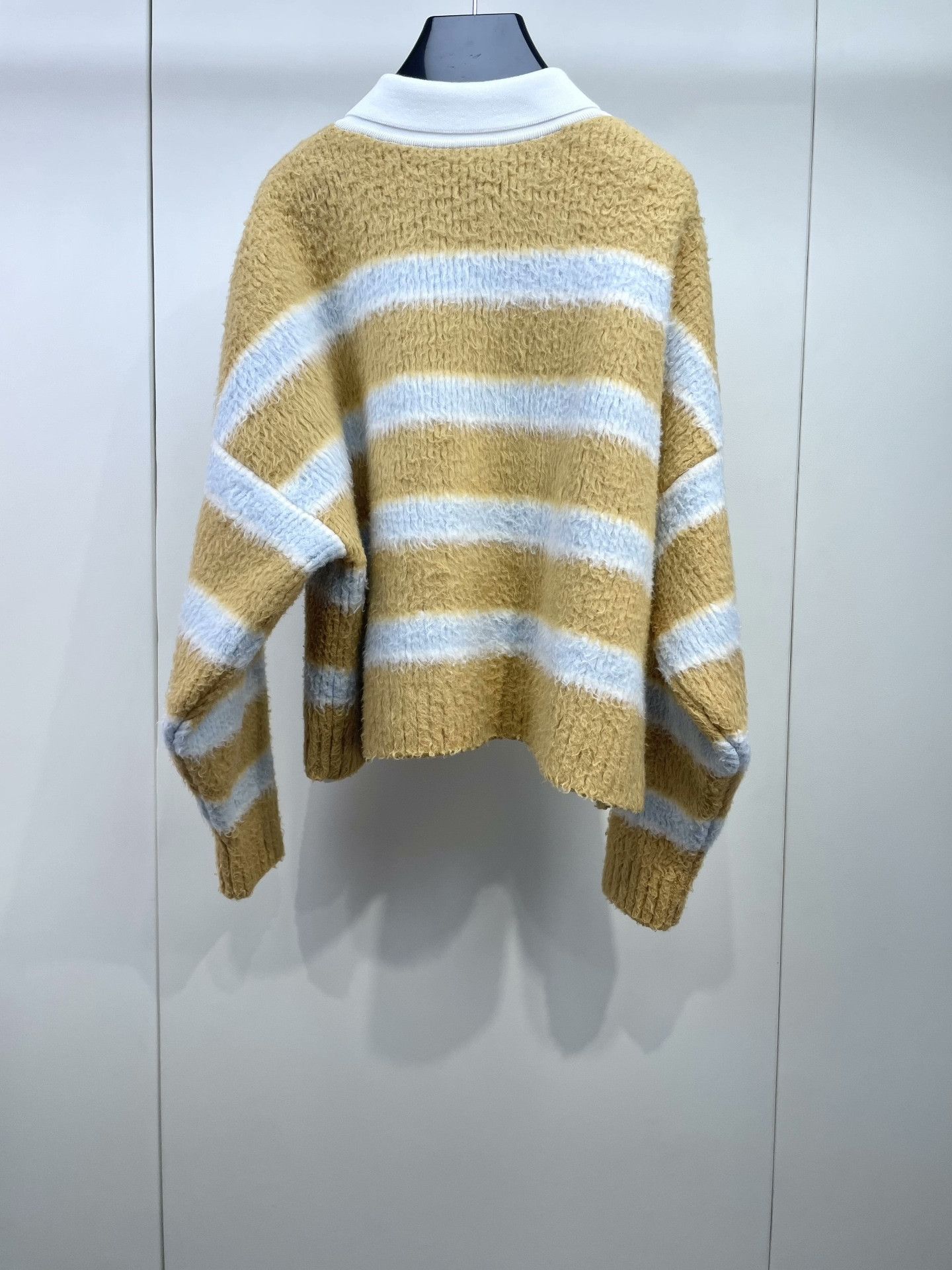 Celine Celine Blue Yellow Stripe Knit Sweater Size S / US 4 / IT 40 - 2 Thumbnail