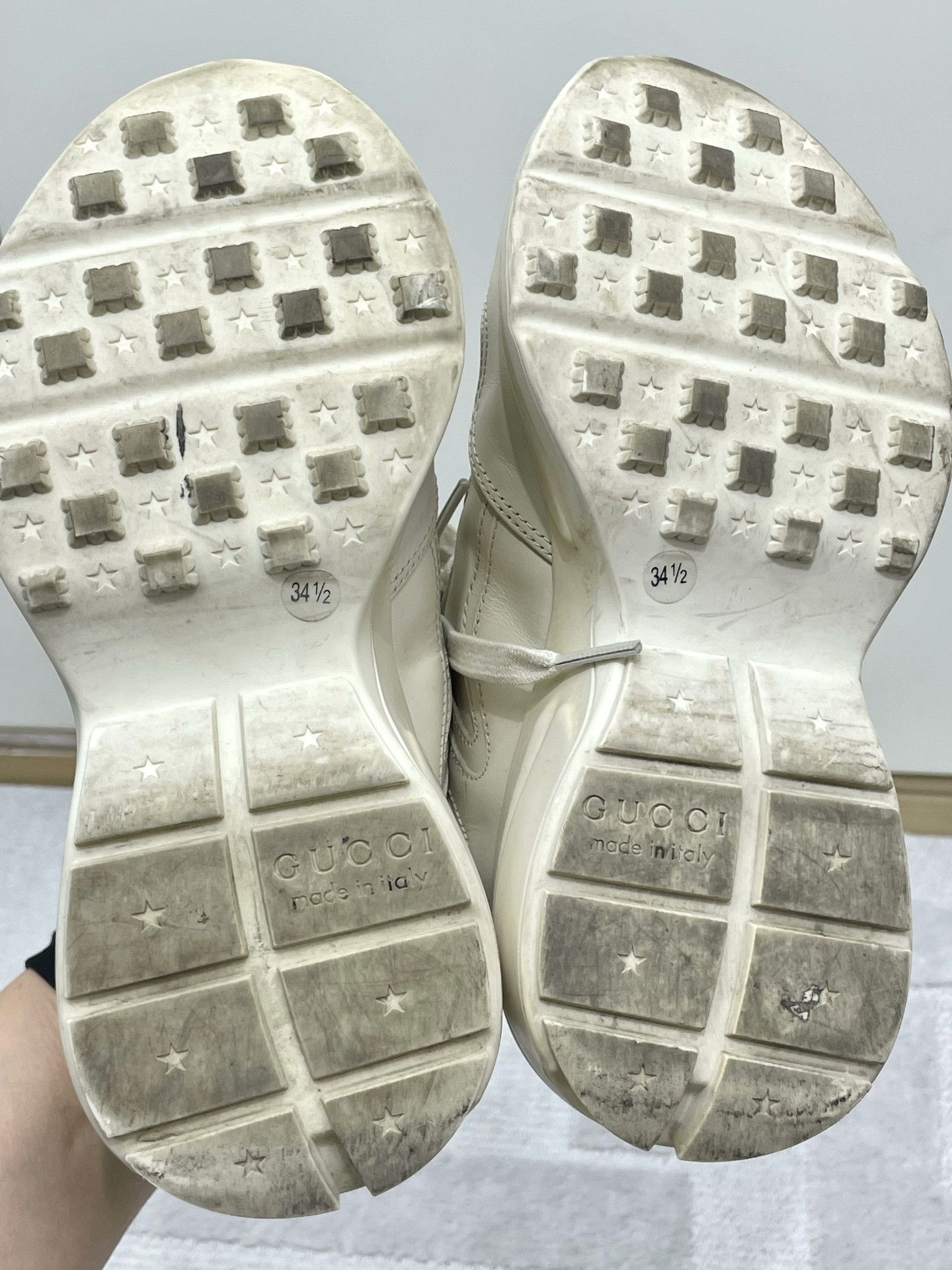 Gucci Gucci Rhyton Women's Heart Sneakers Size US 4 / IT 34 - 7 Thumbnail