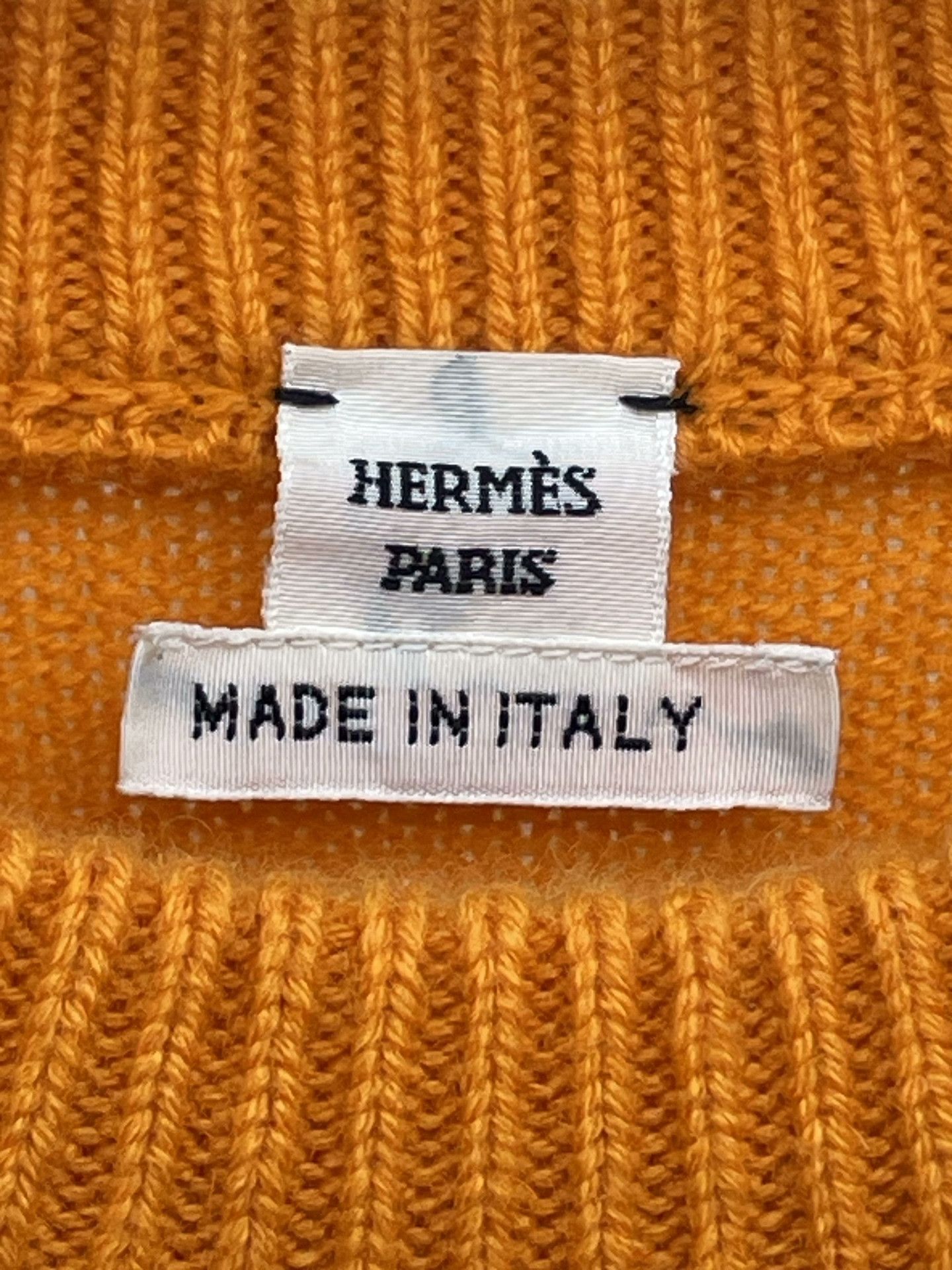 Hermes Hermes Orange Cashmere Knit Short-Sleeve Size XS / US 0-2 / IT 36-38 - 5 Thumbnail