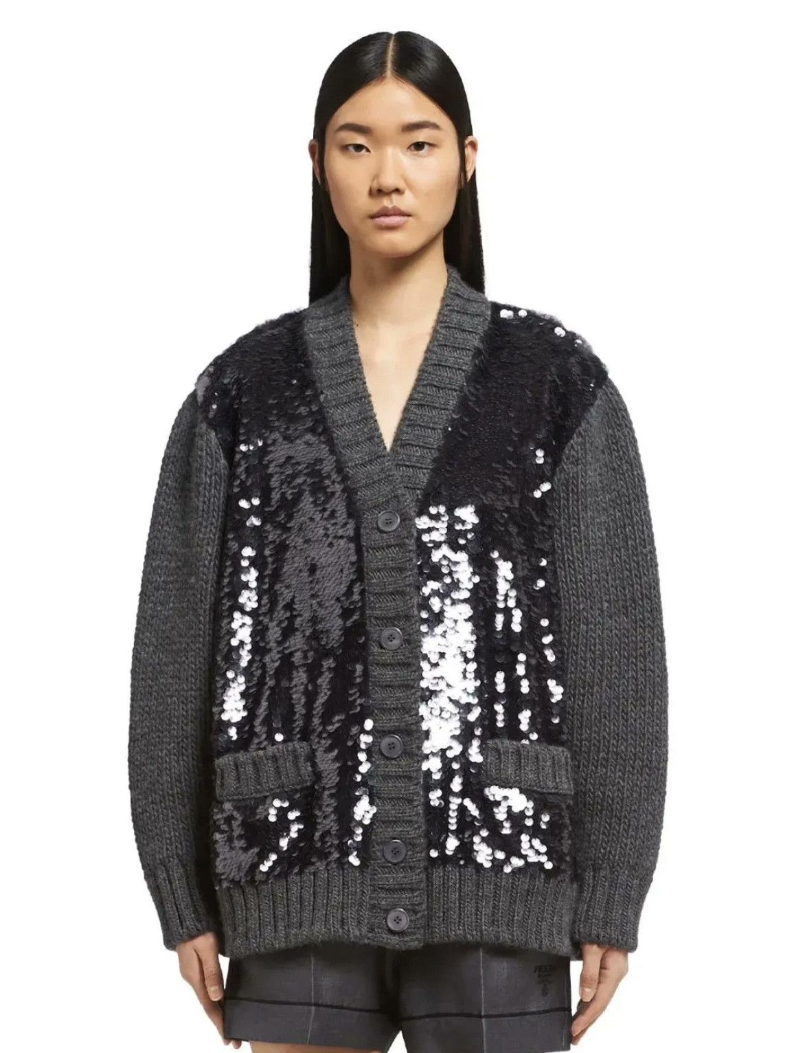 Prada Prada 2021 Sequin Knit Cardigan Size S / US 4 / IT 40 - 9 Thumbnail
