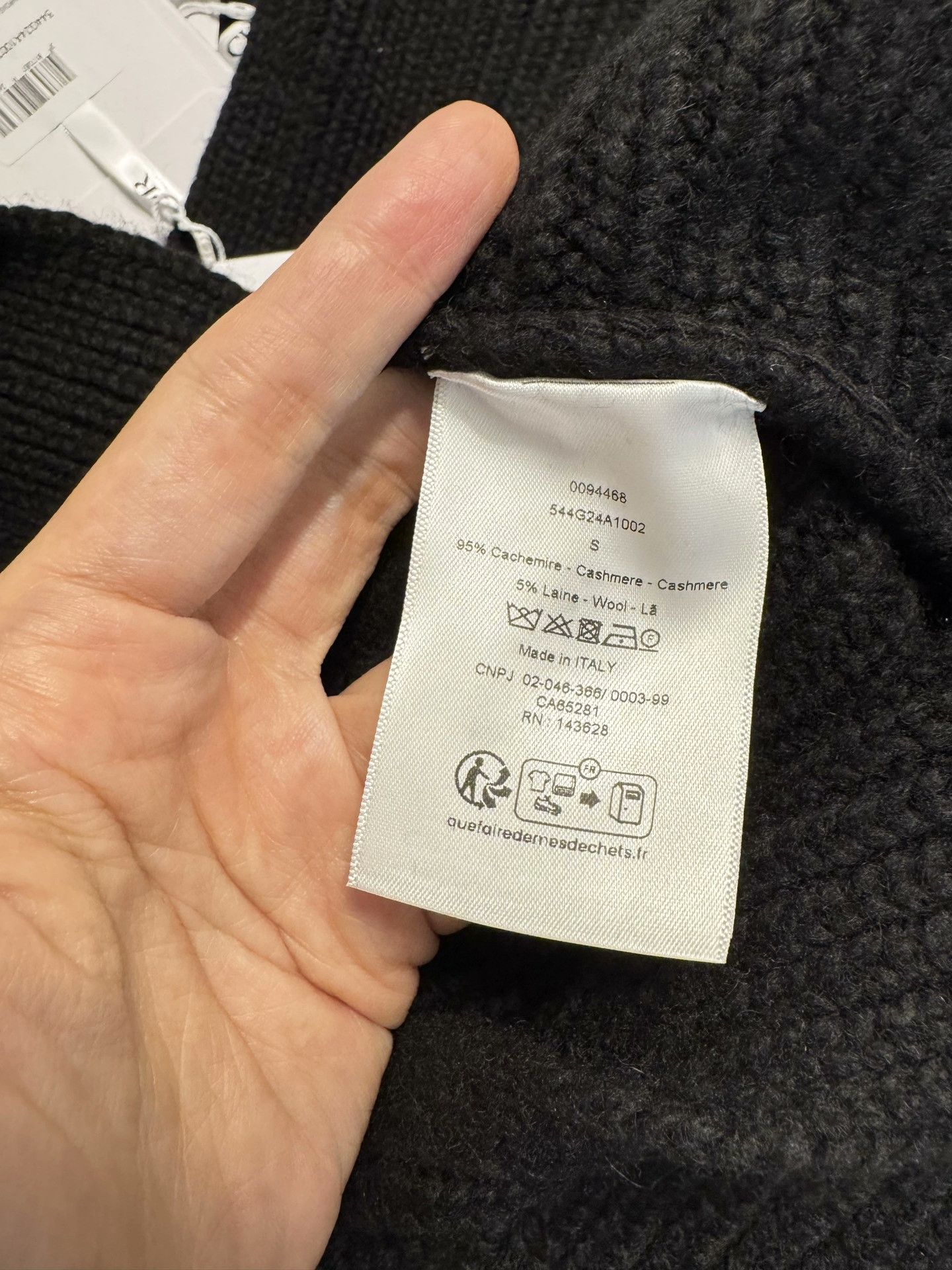 Dior Dior Fall 2025 Black Knit Jacket S Size S / US 4 / IT 40 - 8 Thumbnail