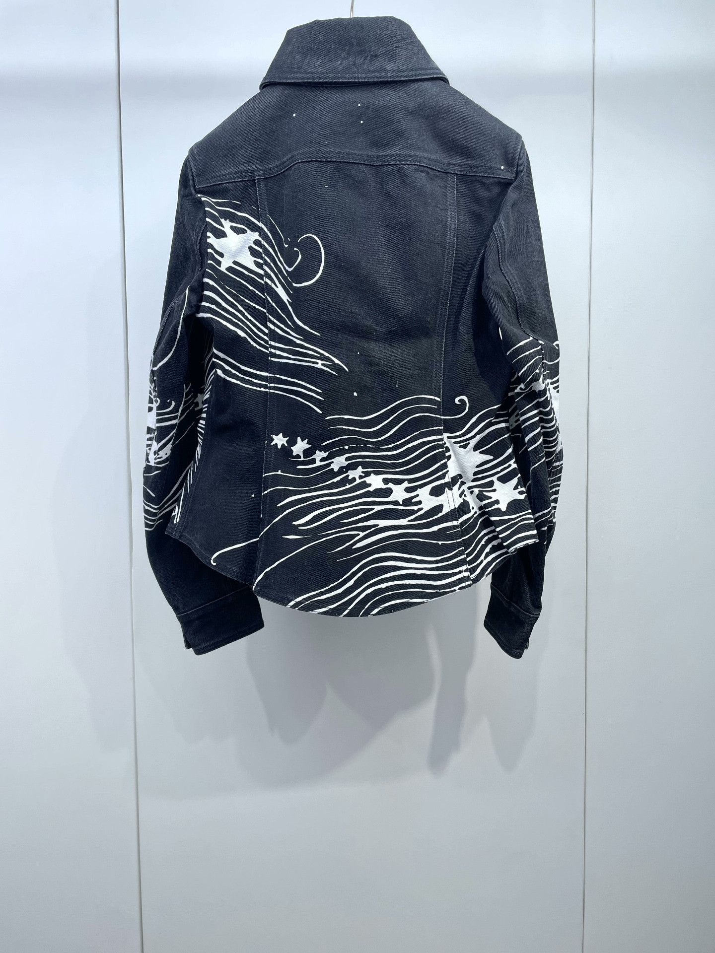 Chanel Chanel 22C Graffiti Slim Denim Jacket Size XXS / US 00 / IT 34 - 2 Thumbnail