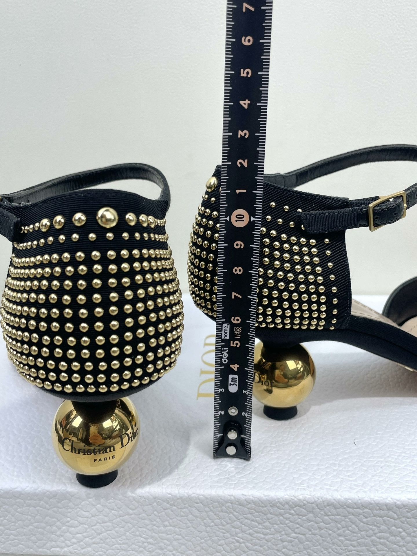 Dior Dior Runway Gold Ball Heel Pumps Size US 6 / IT 36 - 8 Thumbnail