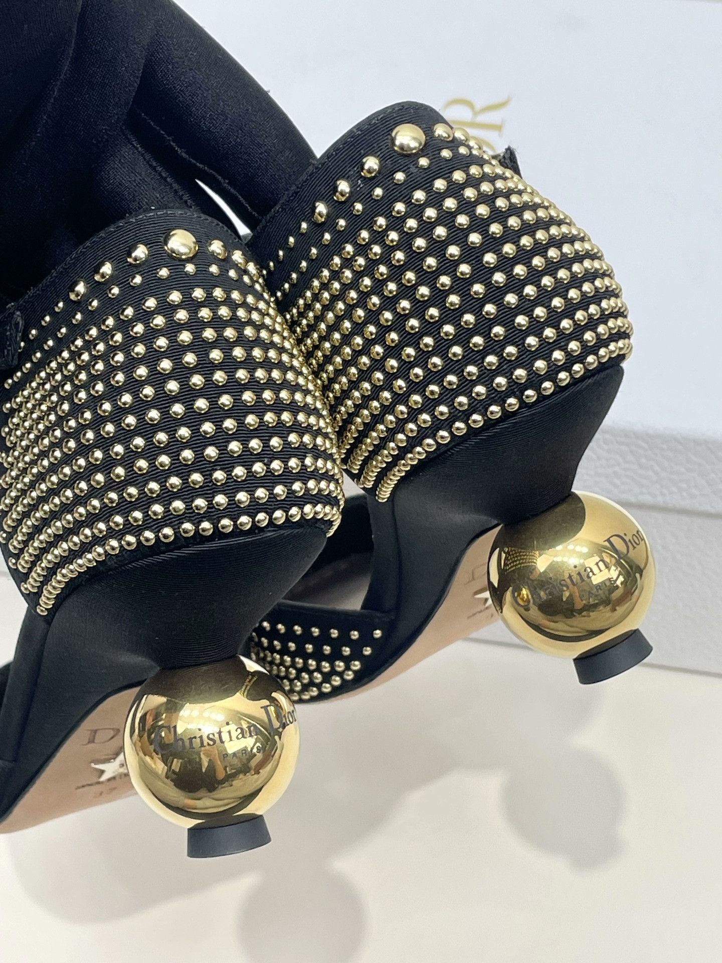 Dior Dior Runway Gold Ball Heel Pumps Size US 6 / IT 36 - 5 Thumbnail