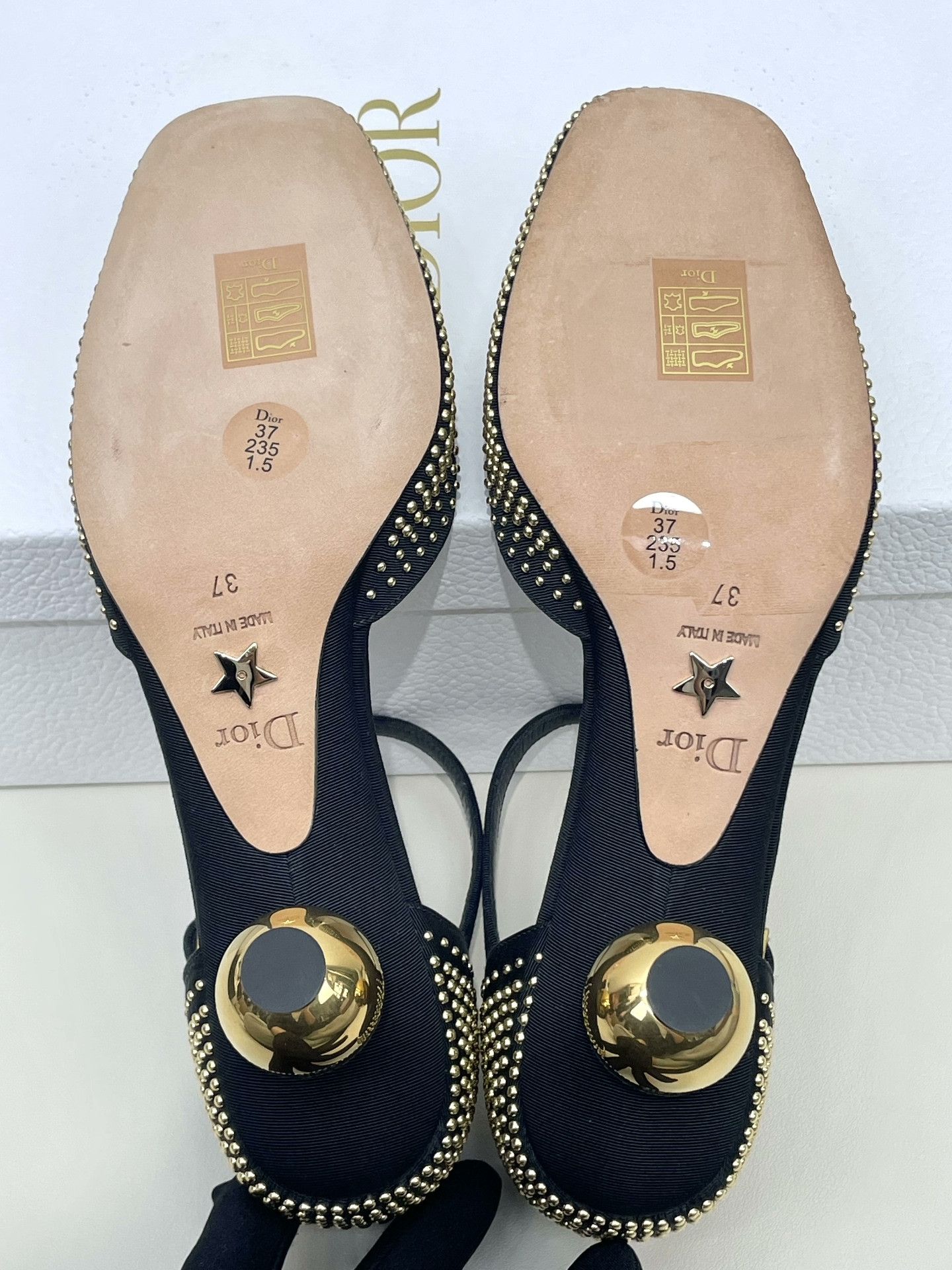 Dior Dior Runway Gold Ball Heel Pumps Size US 6 / IT 36 - 7 Thumbnail