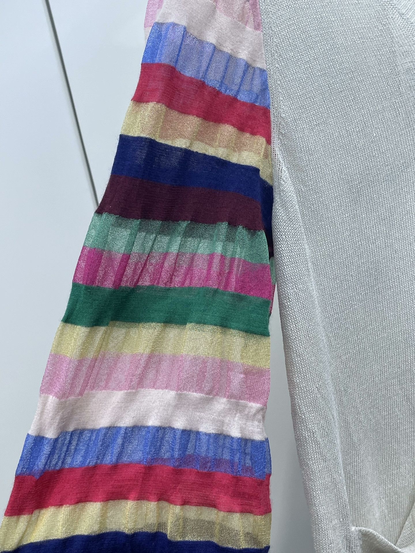 Chanel Chanel Rainbow Stripe Sleeve Knit Sweater Size XS / US 0-2 / IT 36-38 - 4 Thumbnail