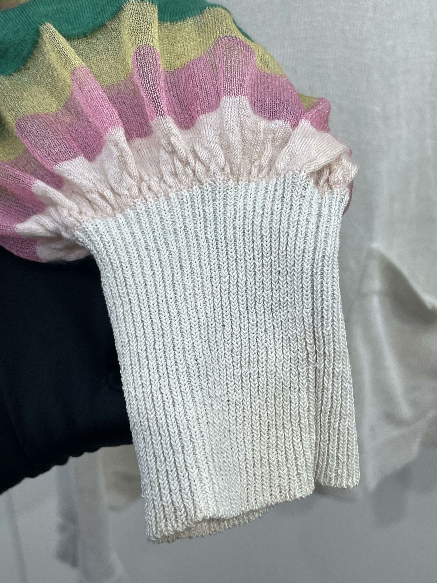 Chanel Chanel Rainbow Stripe Sleeve Knit Sweater Size XS / US 0-2 / IT 36-38 - 5 Thumbnail
