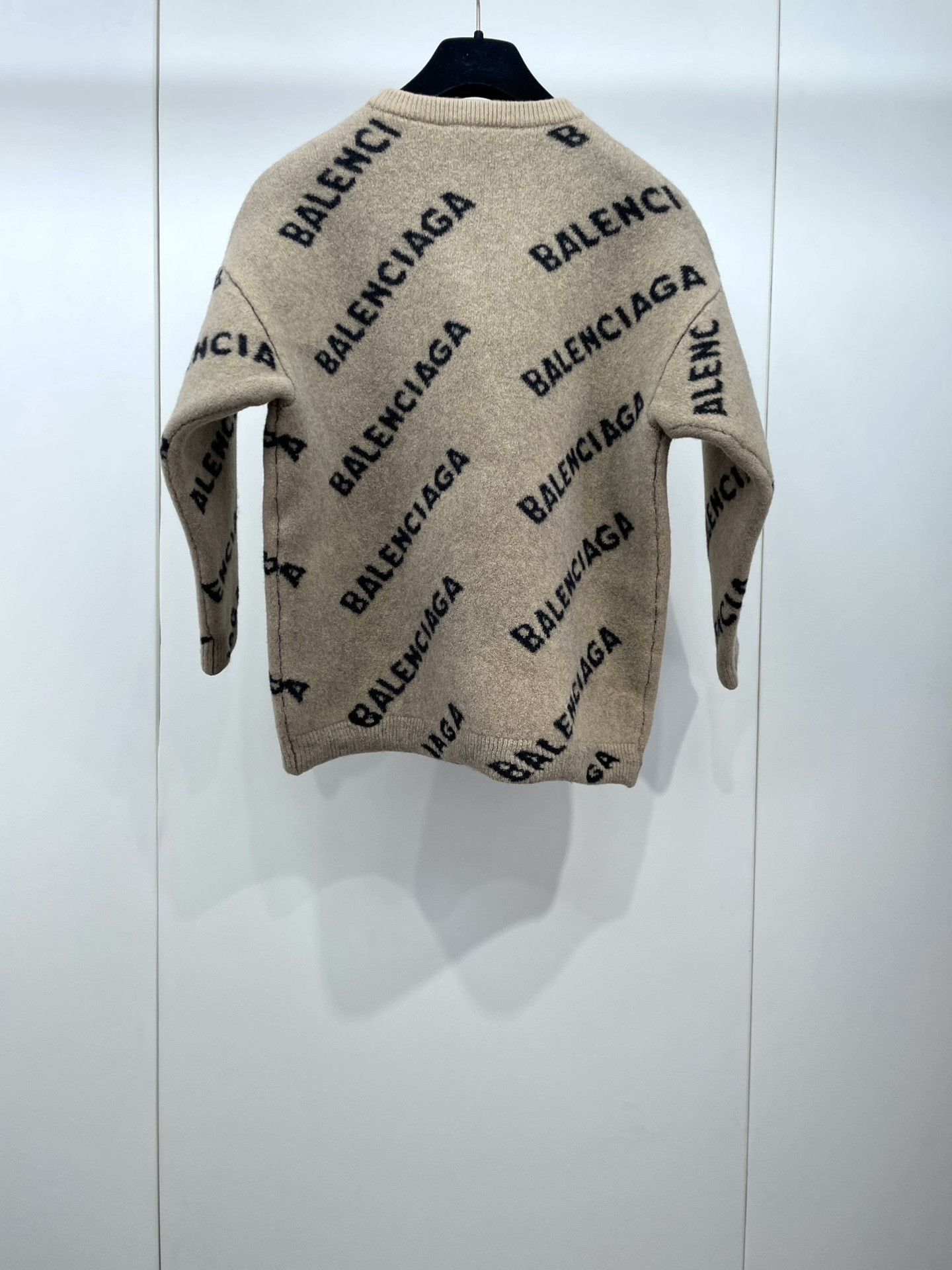 Balenciaga Balenciaga Full Logo Knit Wool Sweater Size US M / EU 48-50 / 2 - 2 Thumbnail