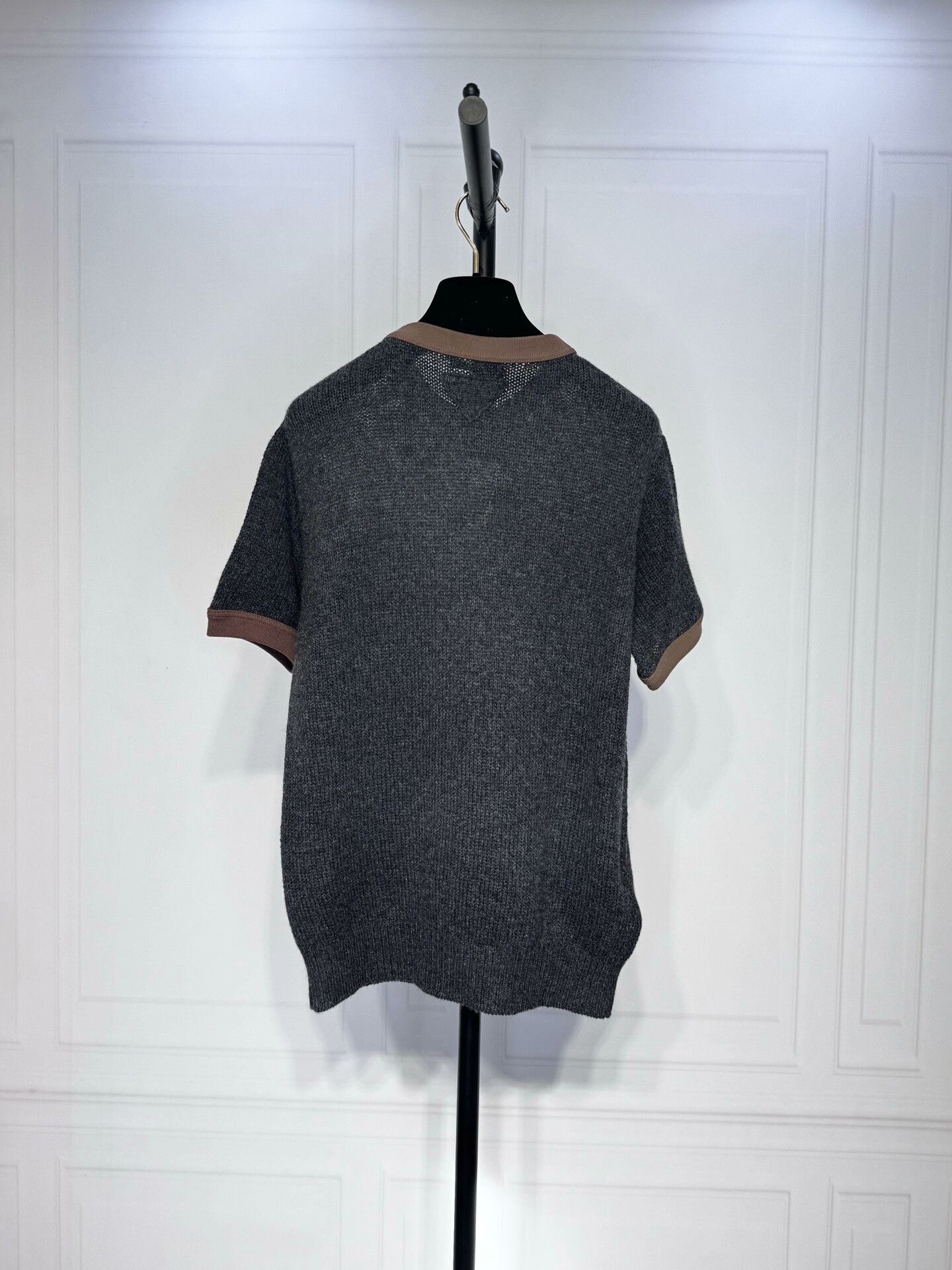 Prada Prada Colorblock Knit Short-Sleeve Top Size S / US 4 / IT 40 - 3 Thumbnail