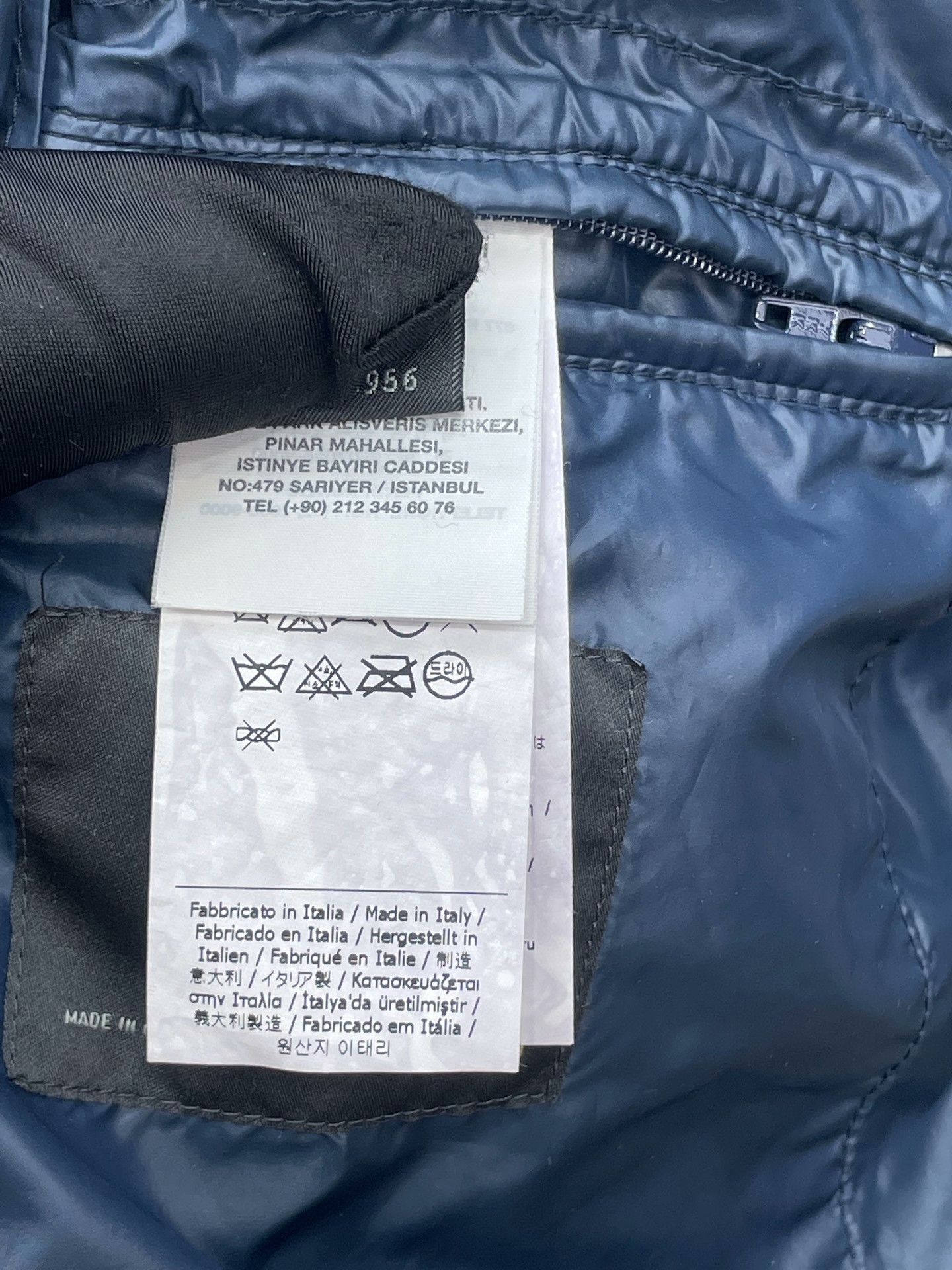 Fendi FENDI Navy Blue Cotton Jacket Size US L / EU 52-54 / 3 - 6 Thumbnail