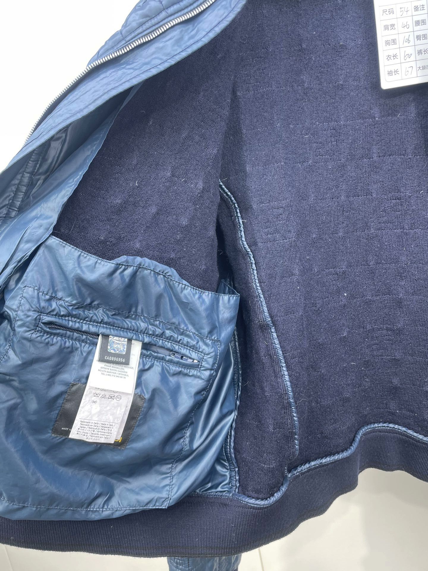 Fendi FENDI Navy Blue Cotton Jacket Size US L / EU 52-54 / 3 - 5 Thumbnail