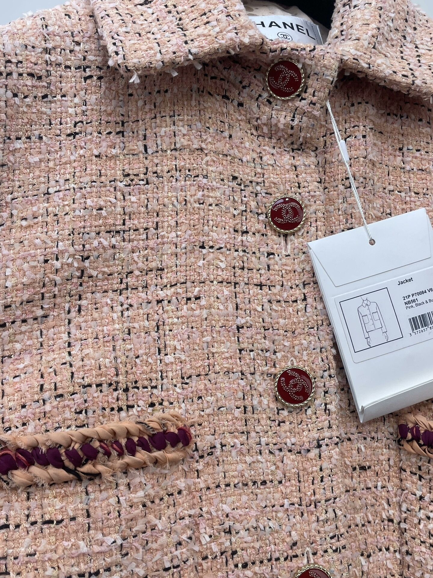 Chanel Chanel Tweed Woven Coat Size S / US 4 / IT 40 - 4 Thumbnail