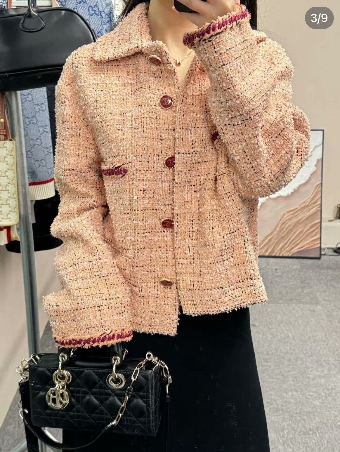 Chanel Chanel Tweed Woven Coat Size S / US 4 / IT 40 - 7 Thumbnail