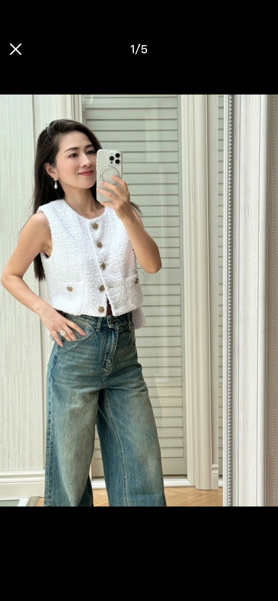 Chanel Chanel 22S White Vest Size XS / US 0-2 / IT 36-38 - 8 Thumbnail