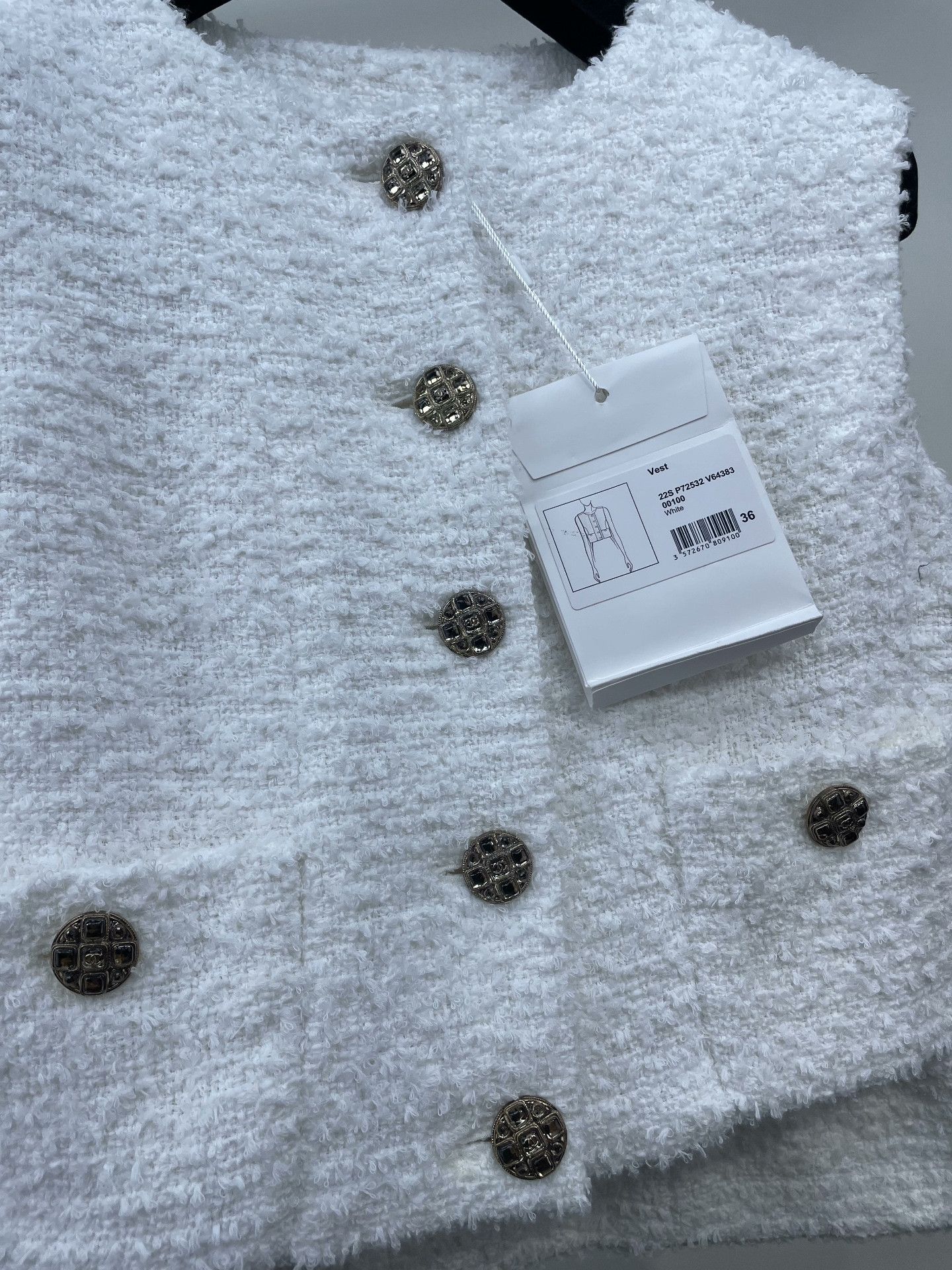Chanel Chanel 22S White Vest Size XS / US 0-2 / IT 36-38 - 3 Thumbnail