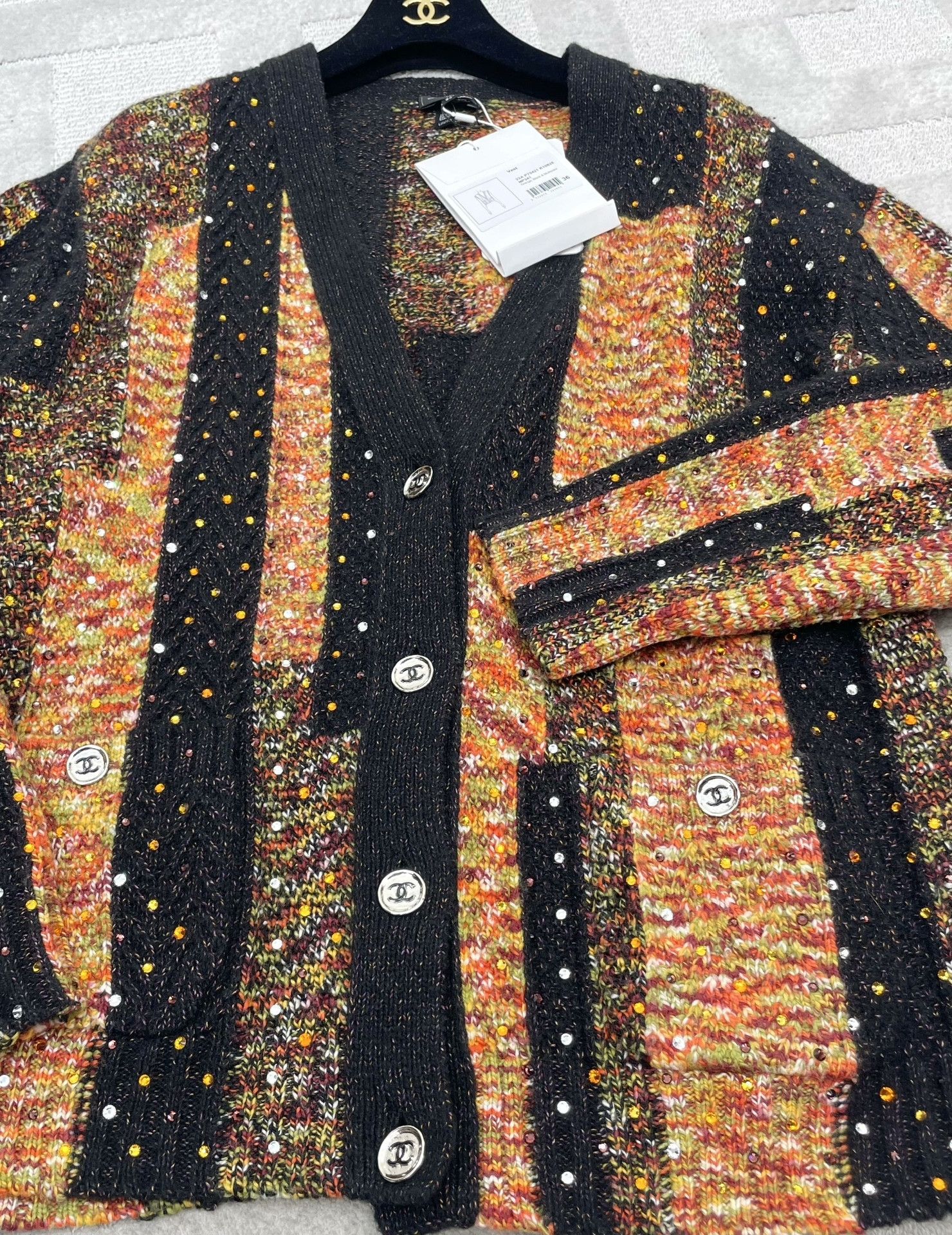 Chanel Chanel 23A Embellished Knit Cardigan Size XS / US 0-2 / IT 36-38 - 5 Thumbnail
