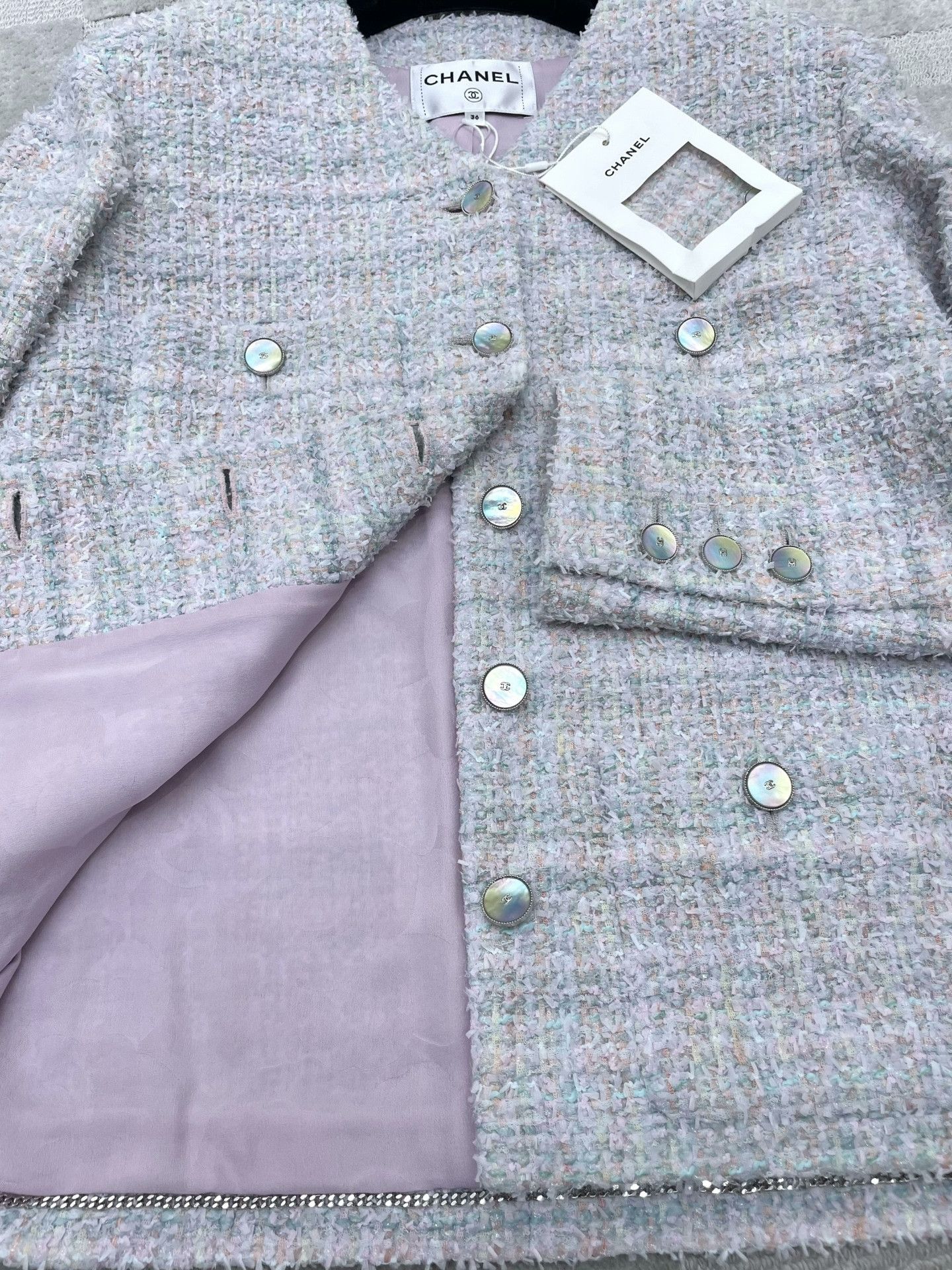 Chanel Chanel 25P Iridescent Tweed Jacket Size XS / US 0-2 / IT 36-38 - 4 Thumbnail