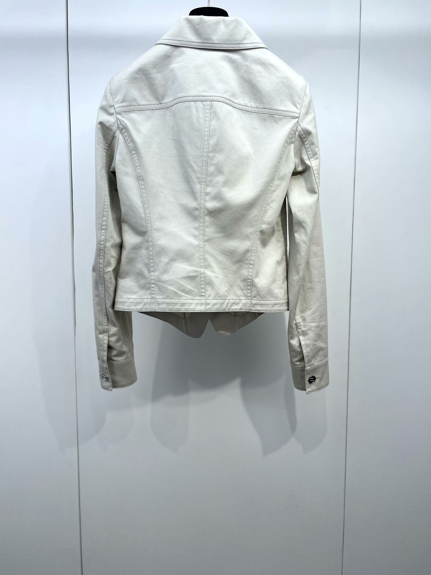 Chanel Chanel 26P Khaki Fitted Jacket Size XXS / US 00 / IT 34 - 2 Thumbnail
