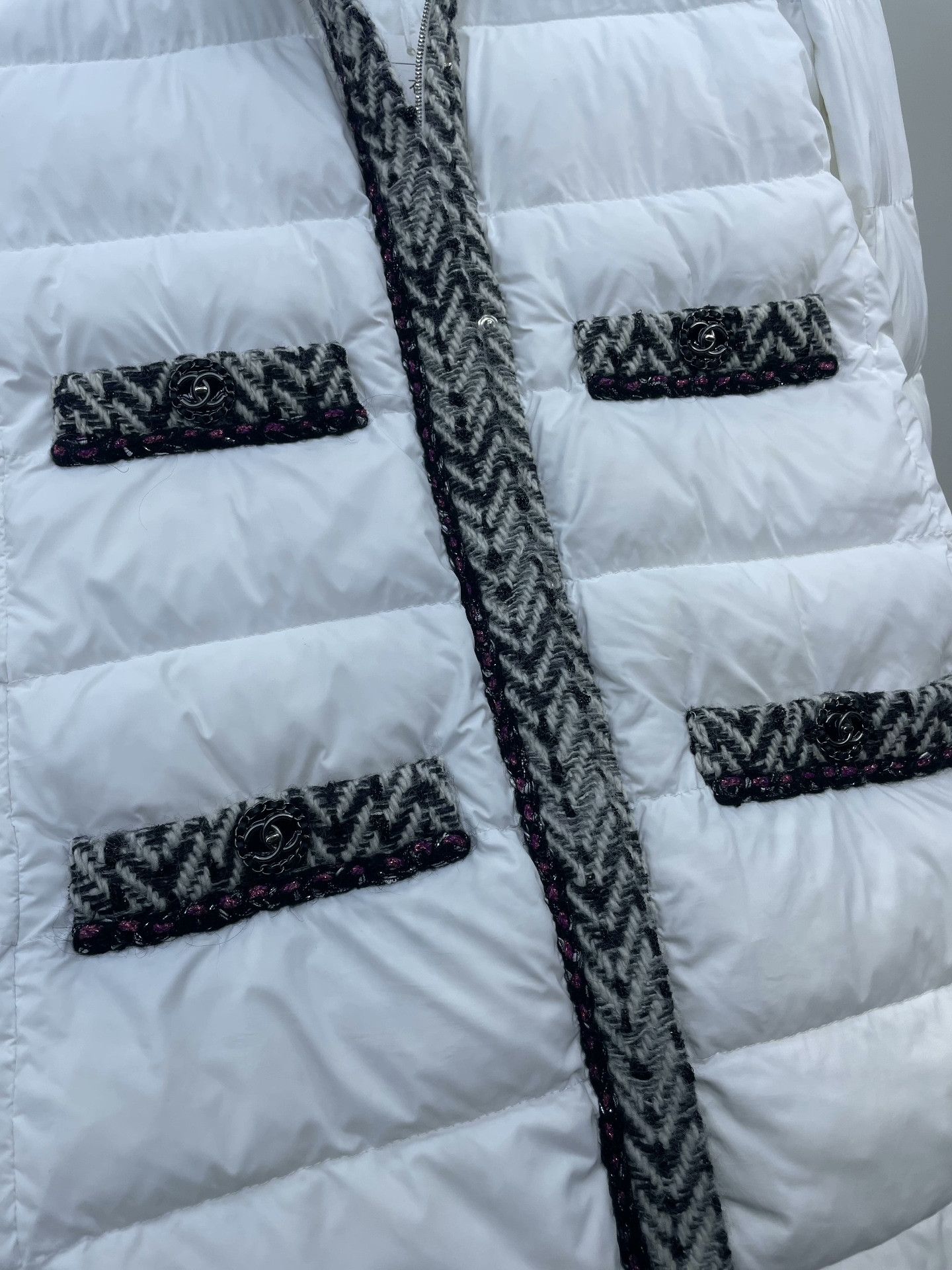 Chanel Chanel Forest Series White Four-Pocket Puffer Size XXS / US 00 / IT 34 - 6 Thumbnail
