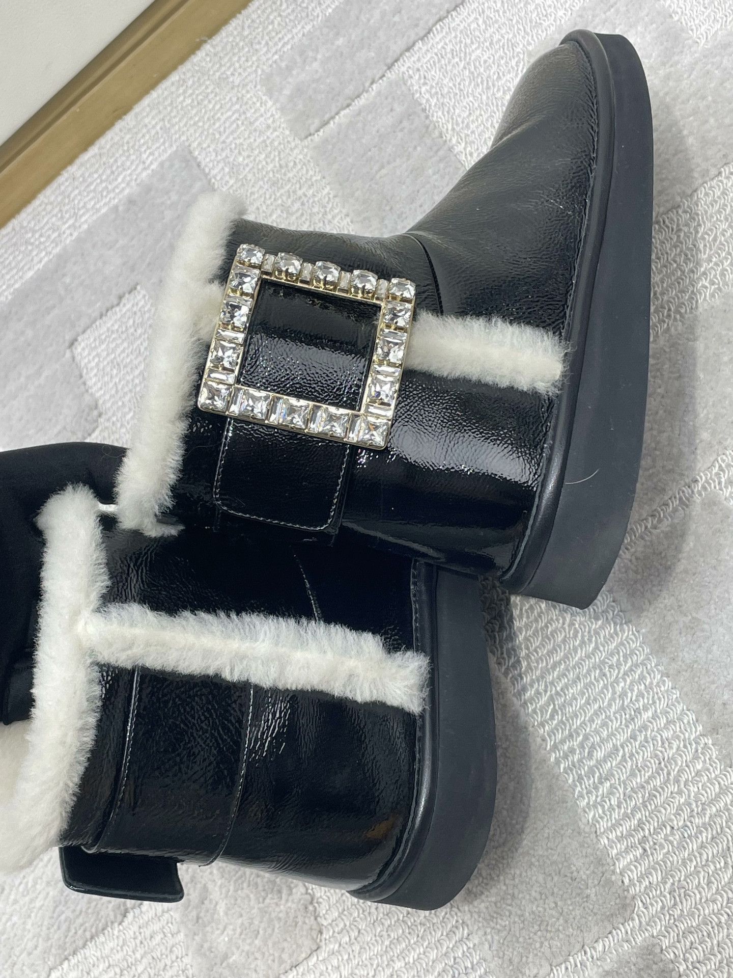Roger Vivier Roger Vivier Black Shiny Snow Boots Size US 4 / IT 34 - 4 Thumbnail