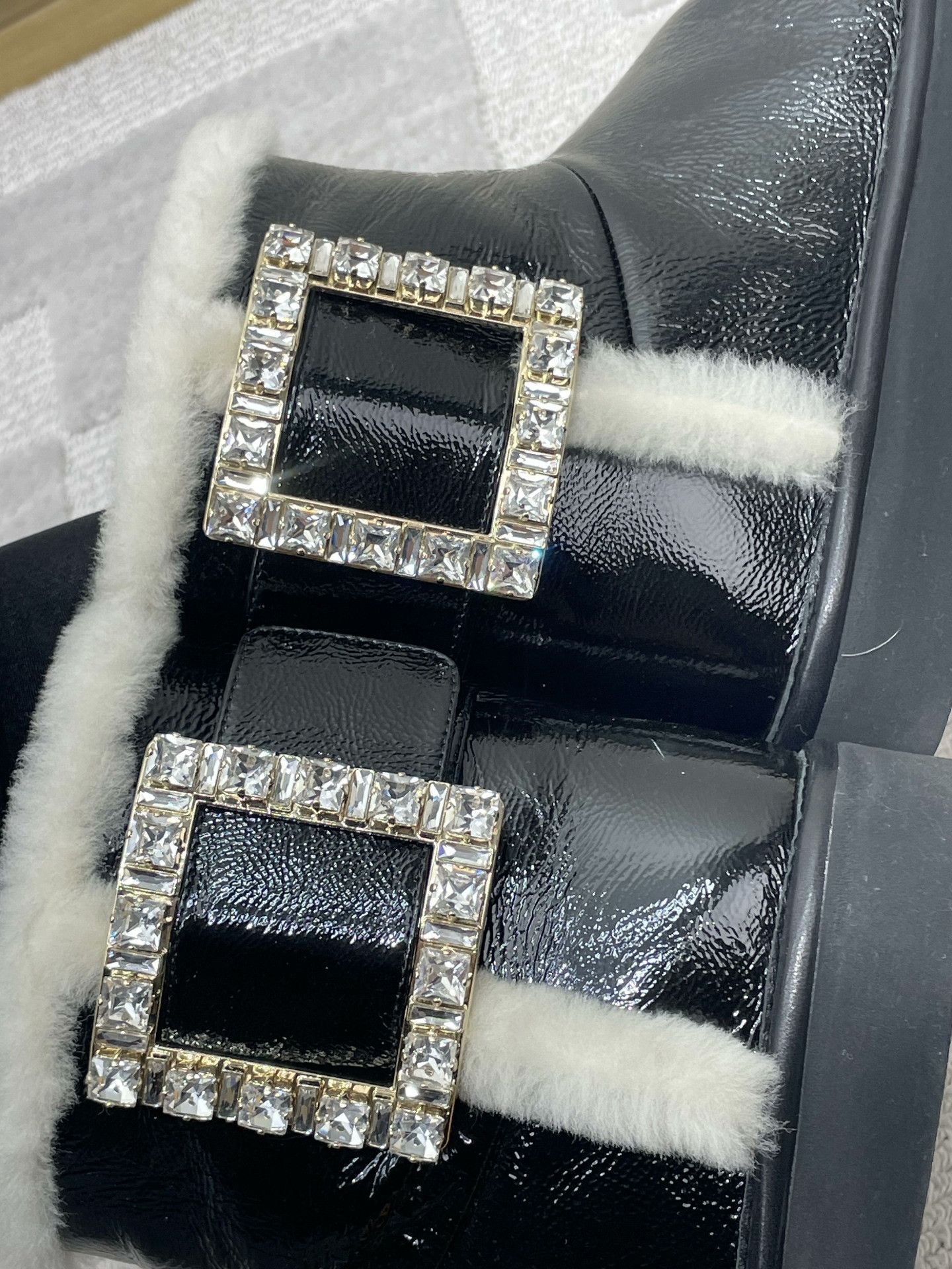 Roger Vivier Roger Vivier Black Shiny Snow Boots Size US 4 / IT 34 - 7 Thumbnail