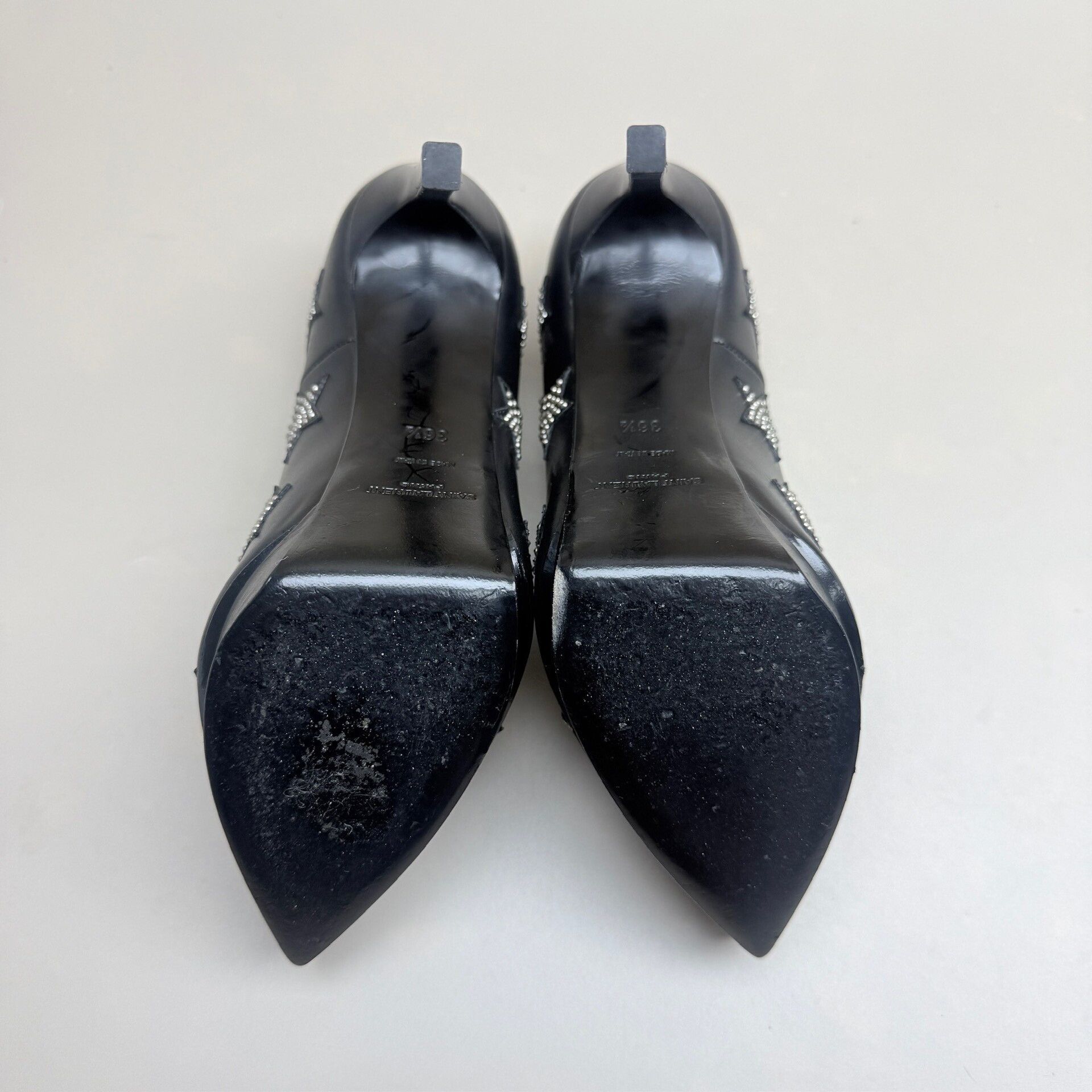 Yves Saint Laurent YSL Star Rhinestone Platform Heels Size US 5.5 / IT 35.5 - 6 Thumbnail