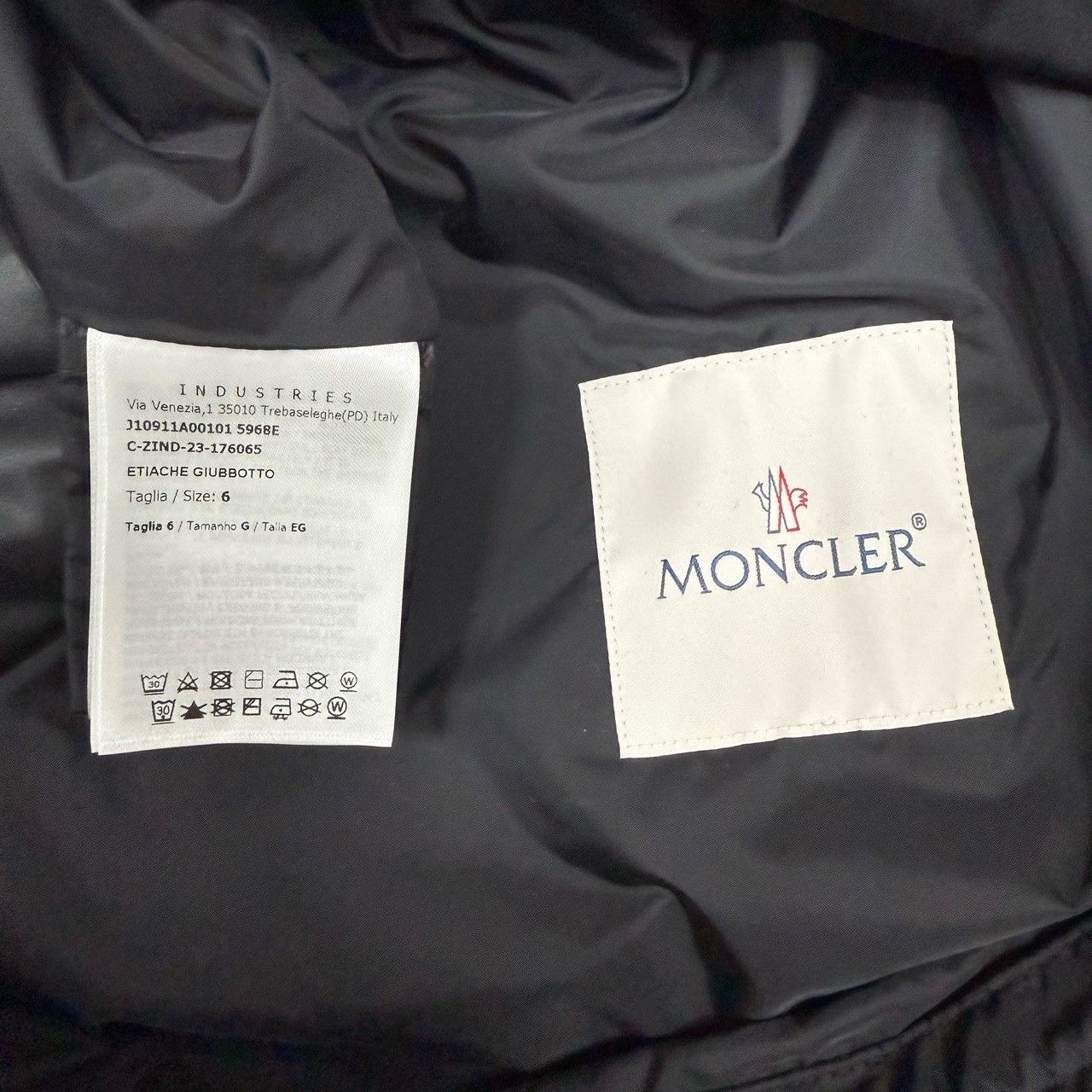 Moncler Moncler New Black Arm Logo Zip Jacket Size US XXL / EU 58 / 5 - 4 Thumbnail