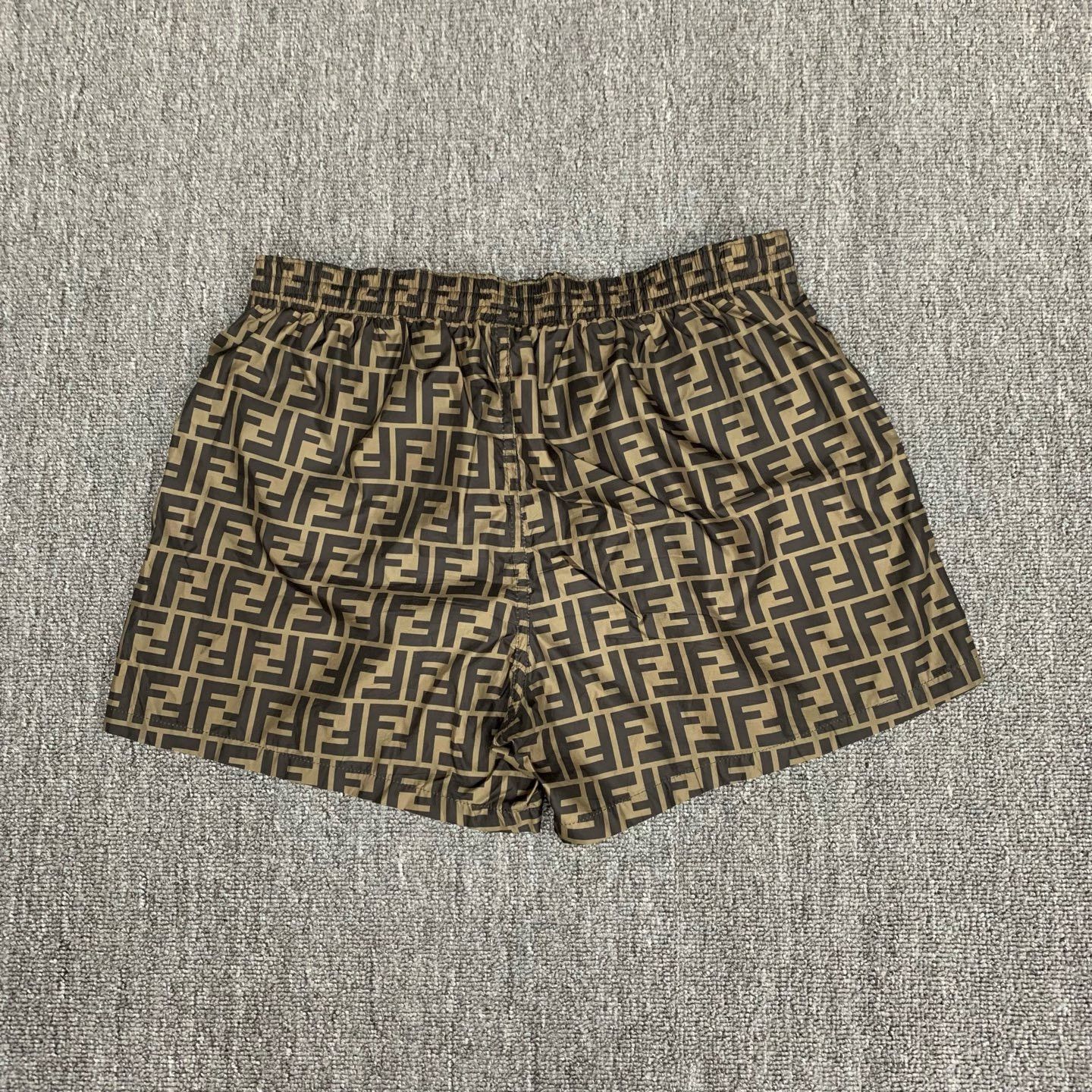Fendi Fendi Brown Monogram Print Shorts Size US 34 / EU 50 - 2 Thumbnail